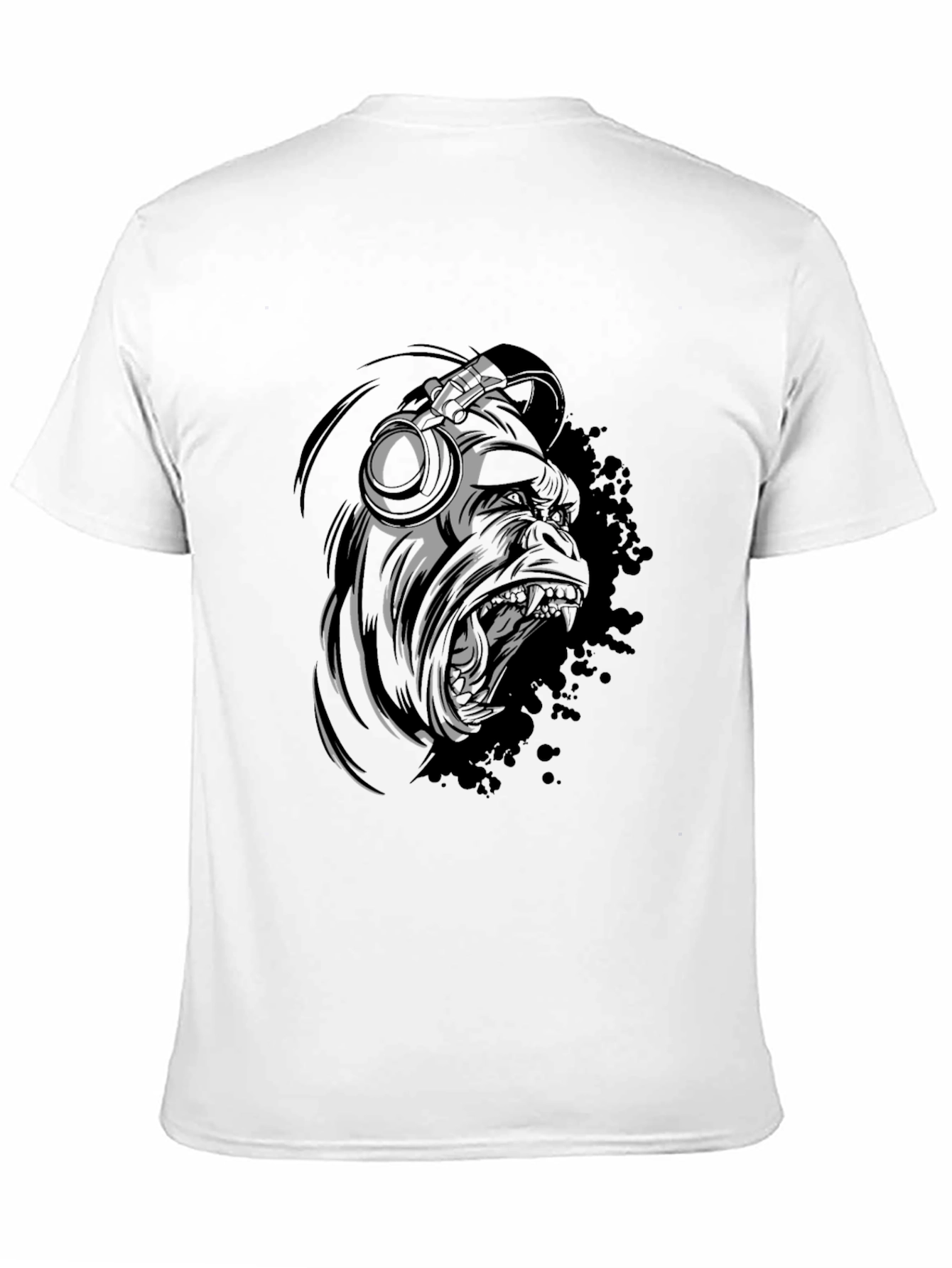 DJ Gorilla Graphic T-Shirt - Black