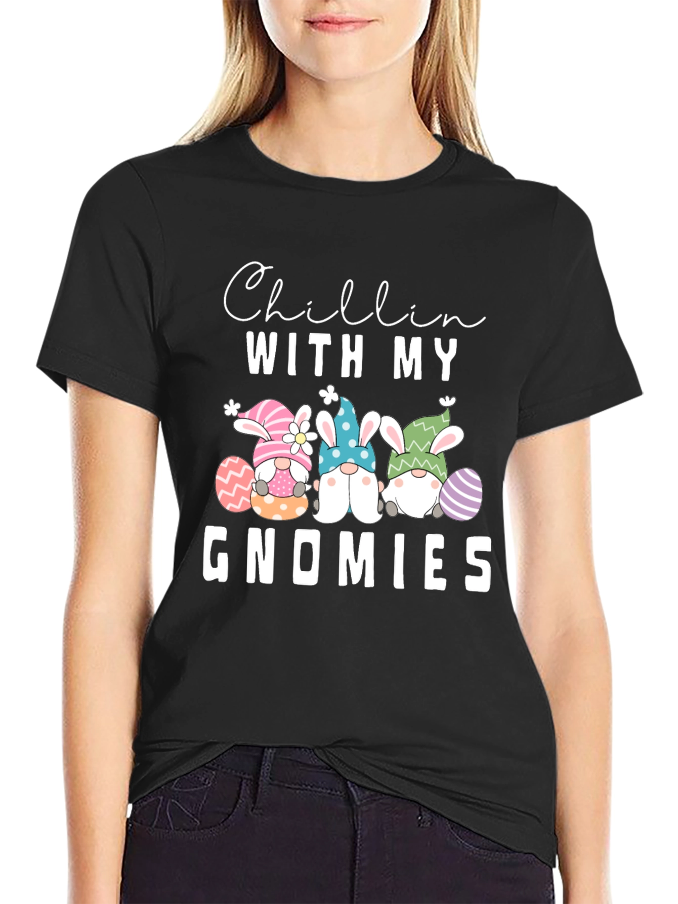 Chillin With My Gnomies Easter T-Shirt