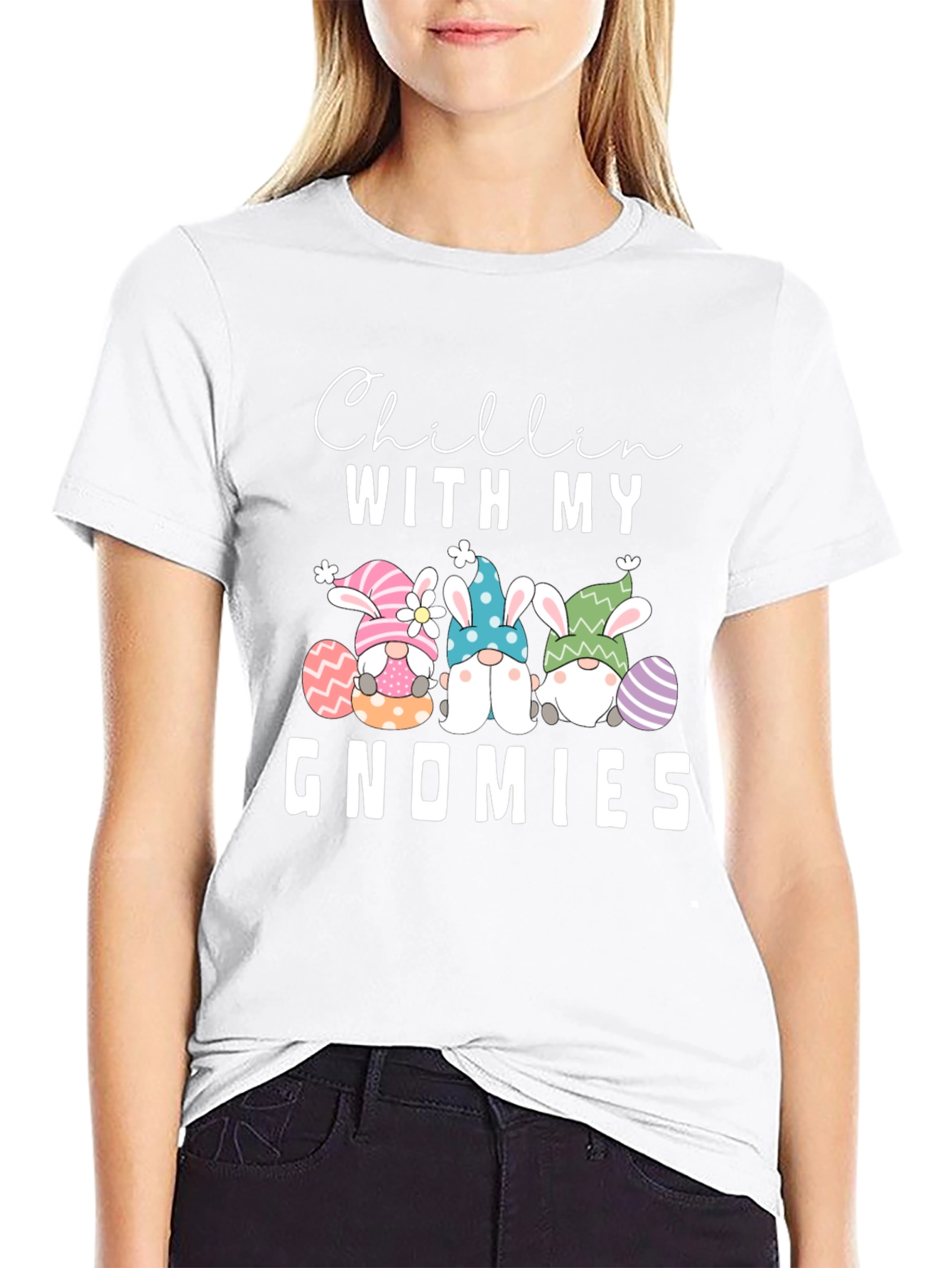 Chillin With My Gnomies Easter T-Shirt