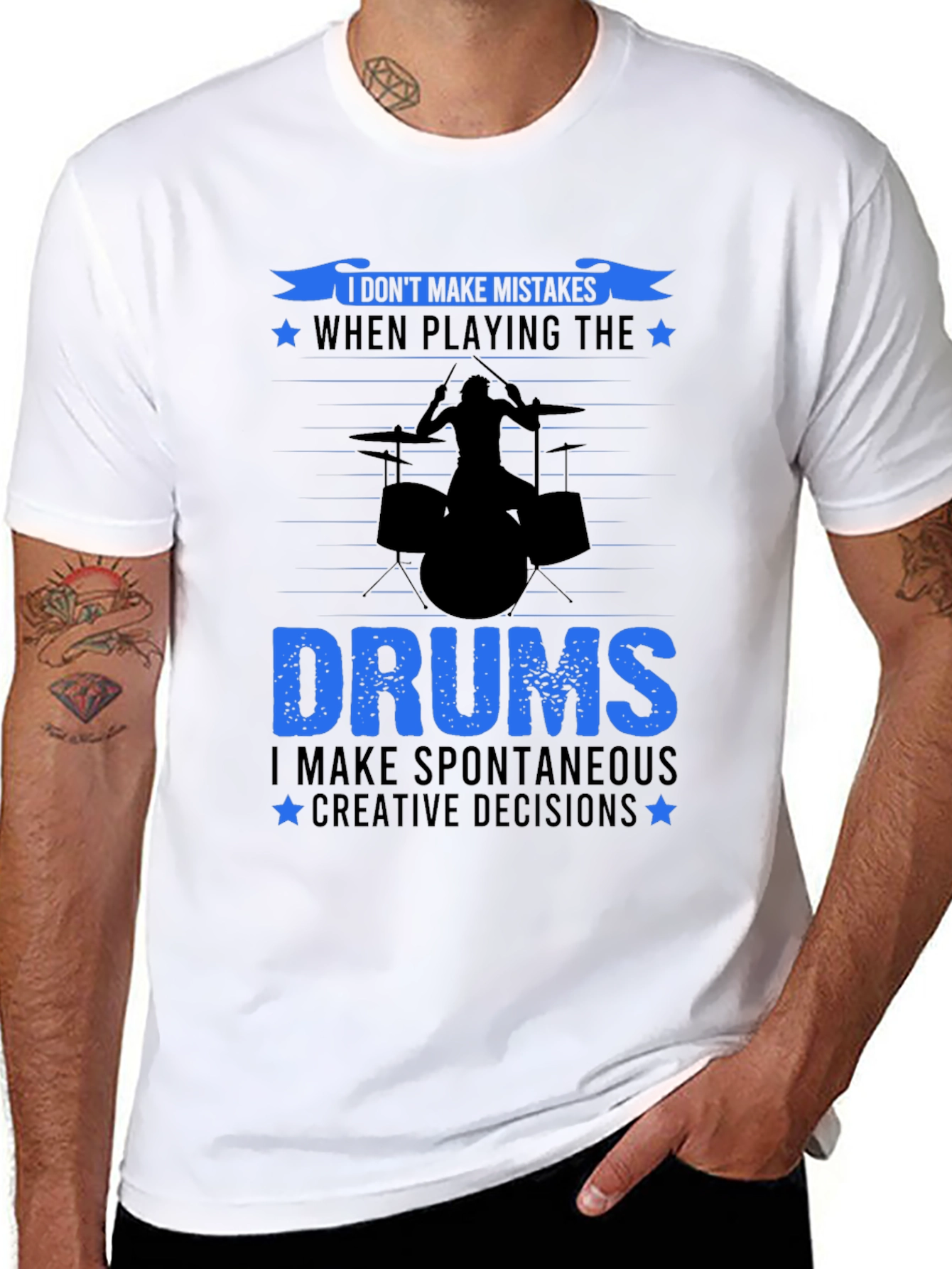 Drummer T-Shirt: I Dont Make Mistakes
