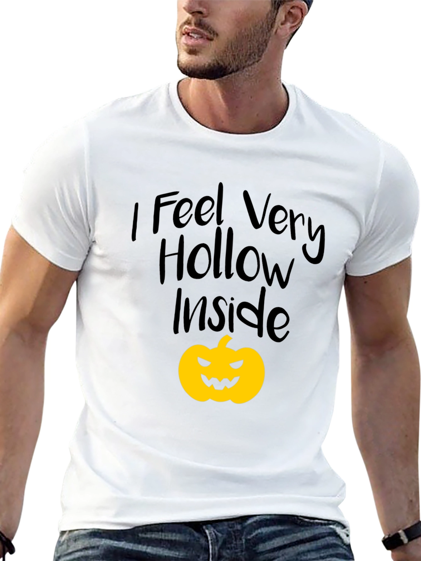 Hollow Inside Graphic Tee - Spooky Season Shirt