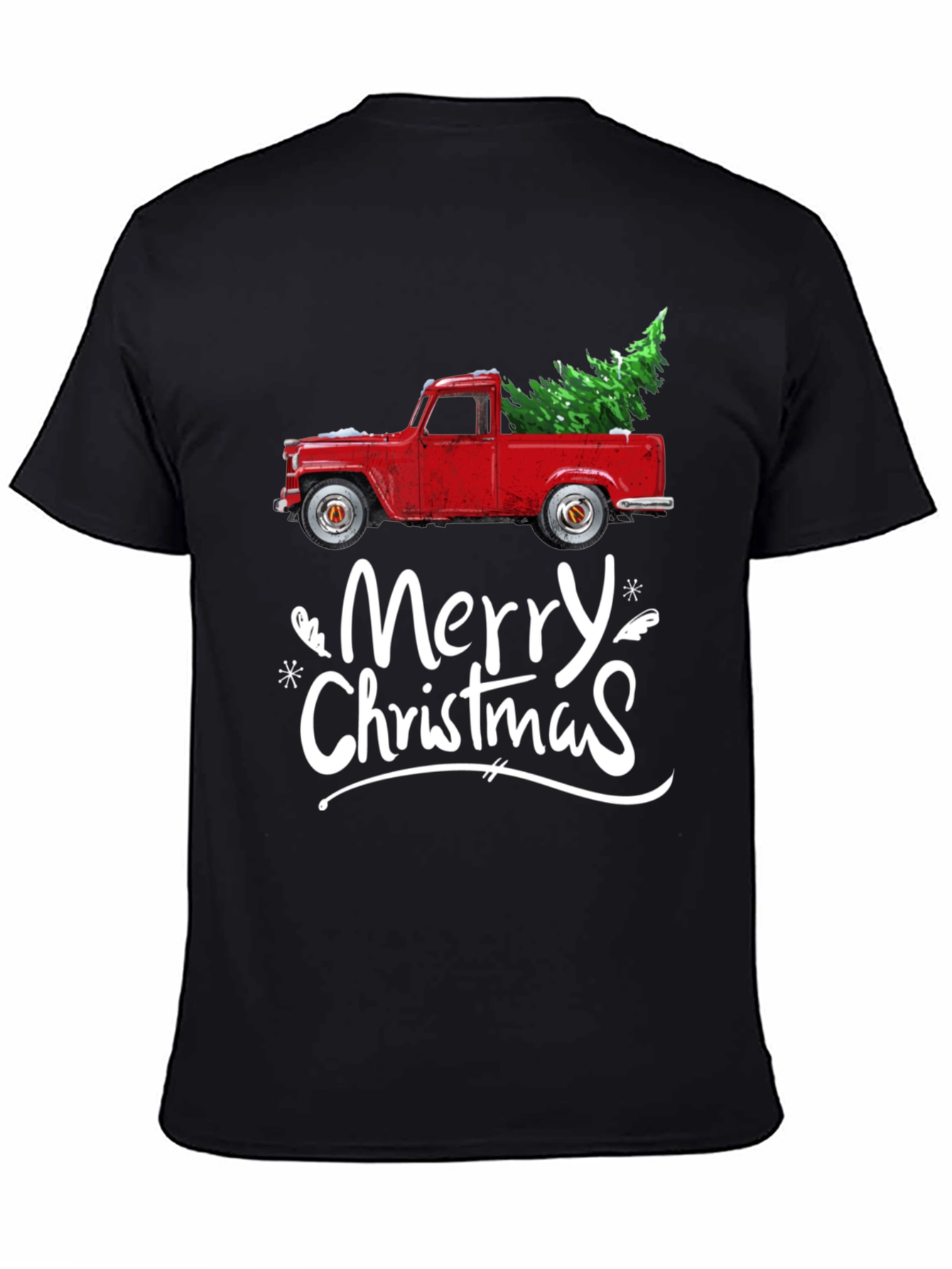 Merry Christmas Red Truck T-Shirt