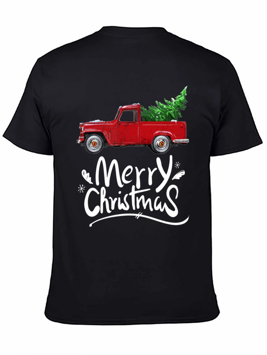 Merry Christmas Red Truck T-Shirt