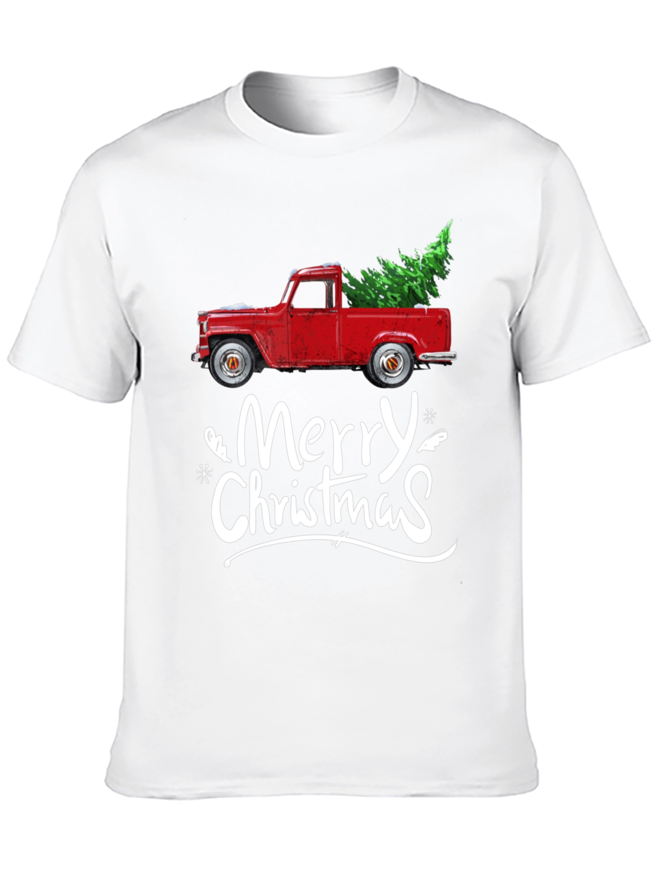 Merry Christmas Red Truck T-Shirt