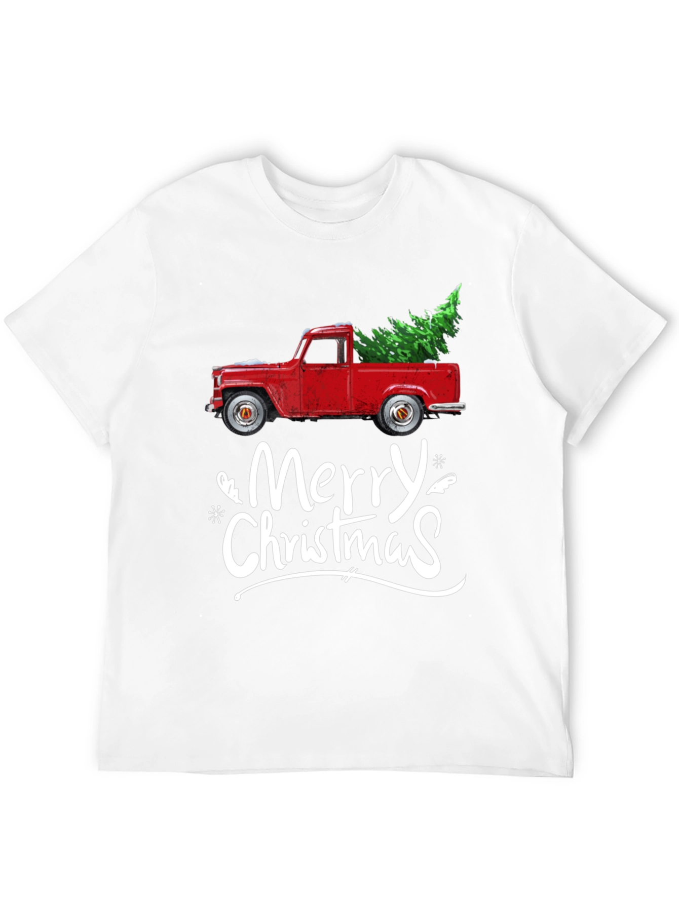 Merry Christmas Red Truck T-Shirt