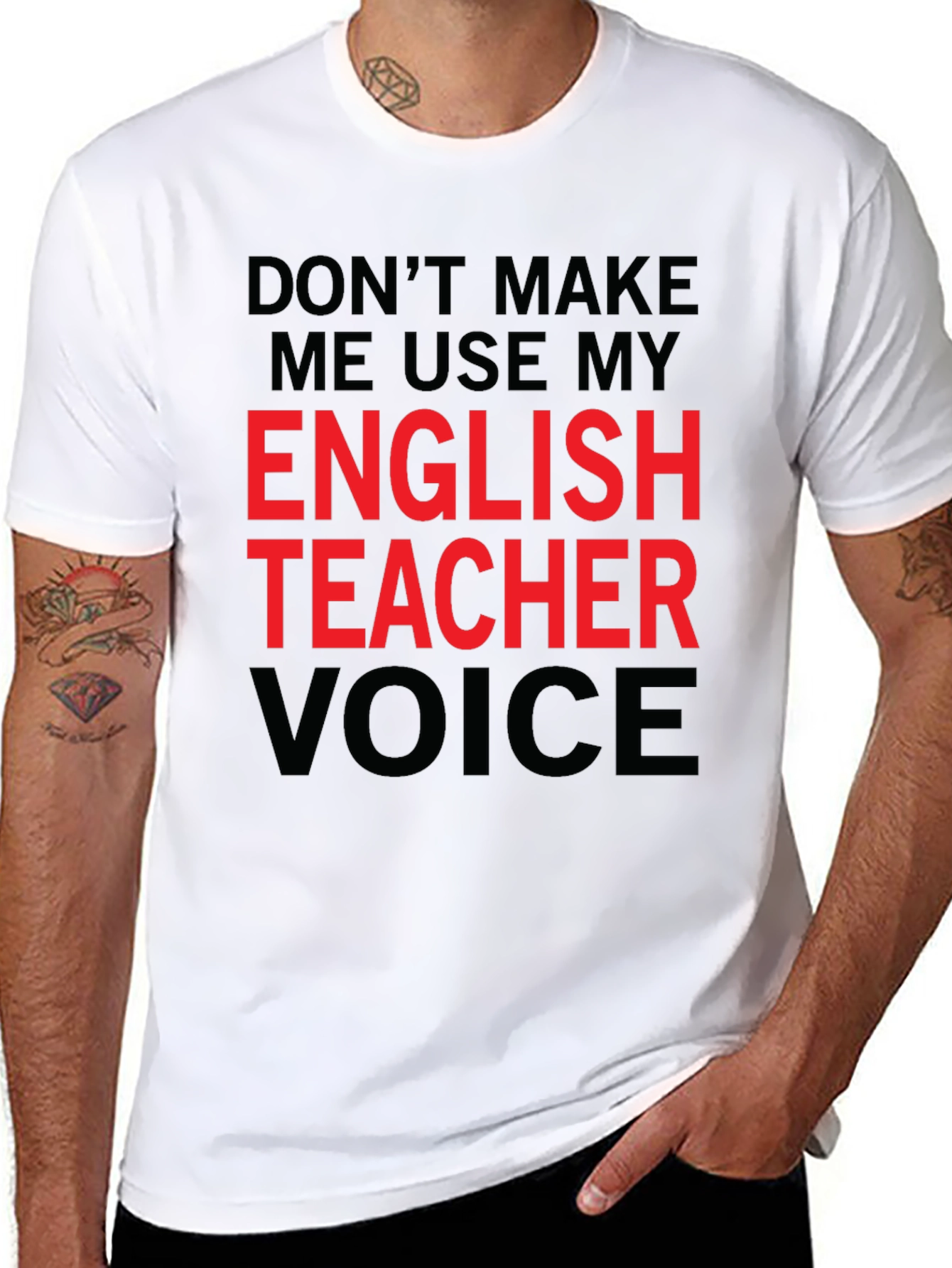 English Teacher Voice T-Shirt - Funny Sarcastic Tee
