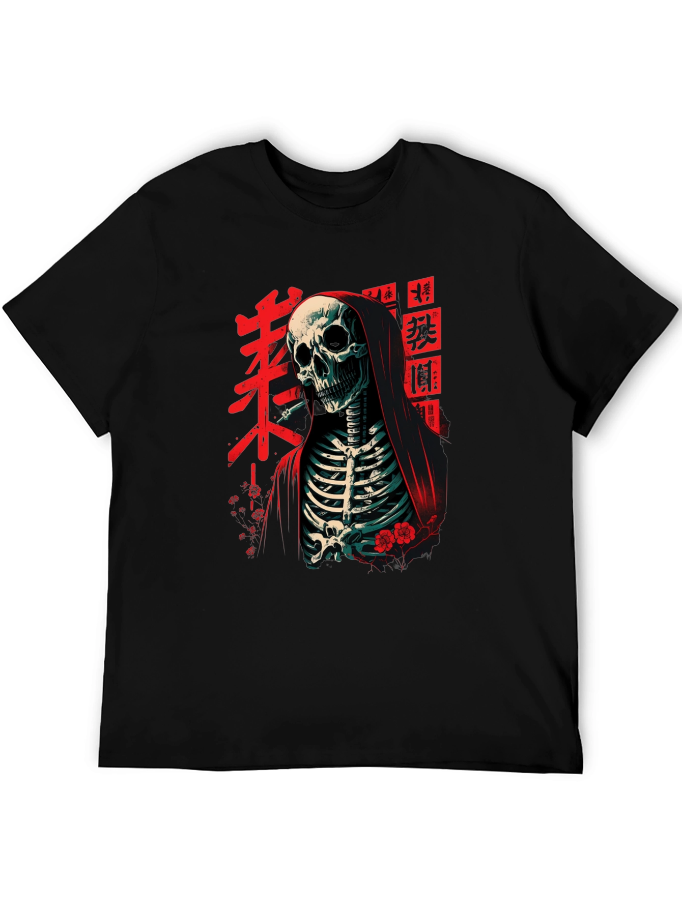 Grim Reaper Tee - Japanese Skeleton Graphic T-Shirt