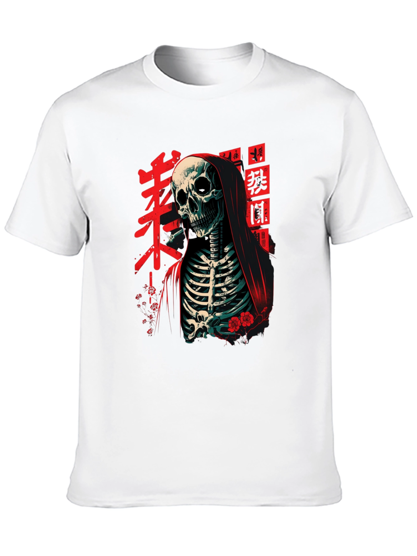 Grim Reaper Tee - Japanese Skeleton Graphic T-Shirt