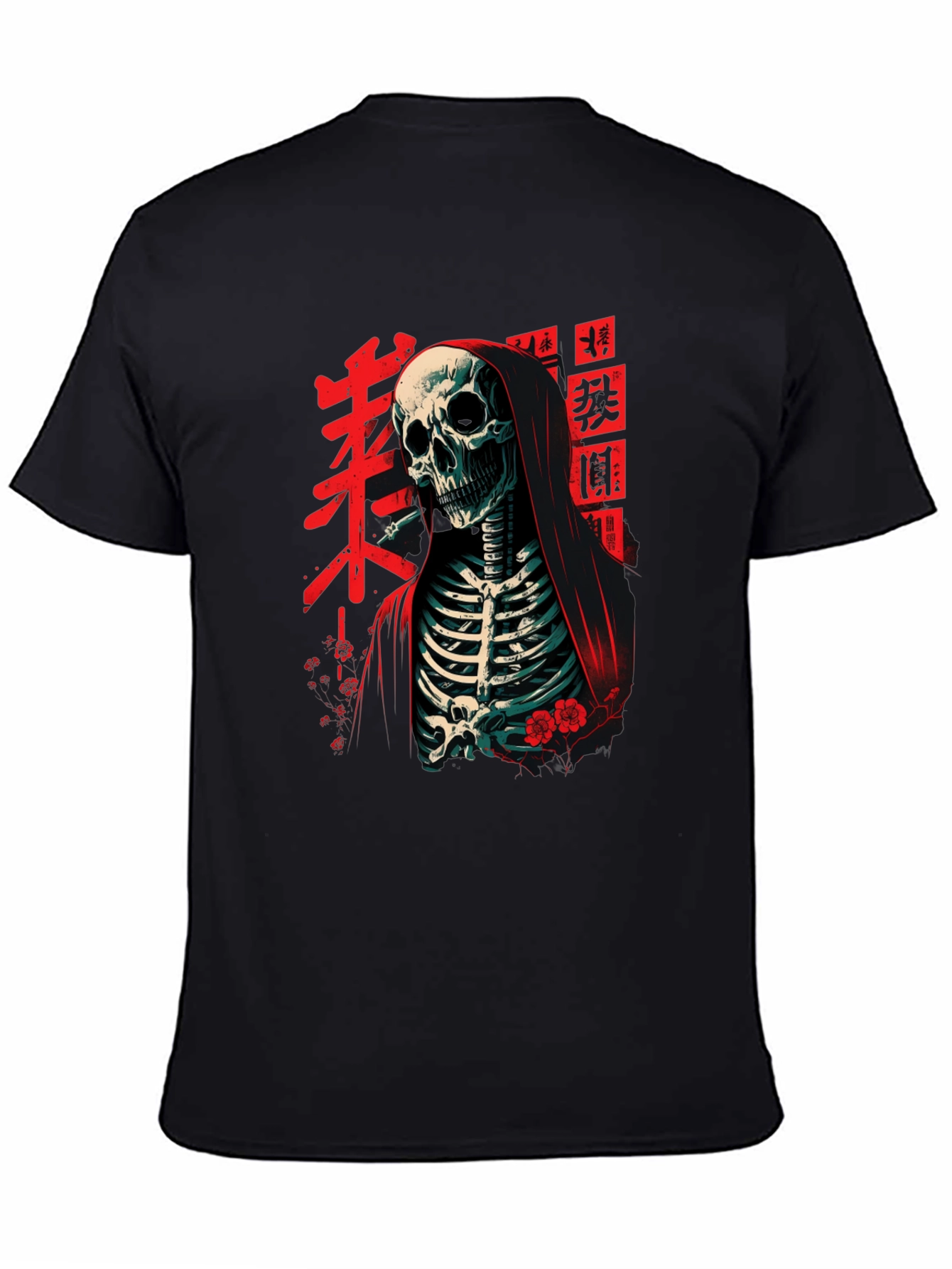 Grim Reaper Tee - Japanese Skeleton Graphic T-Shirt