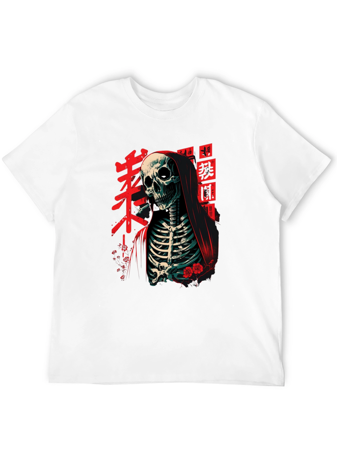 Grim Reaper Tee - Japanese Skeleton Graphic T-Shirt