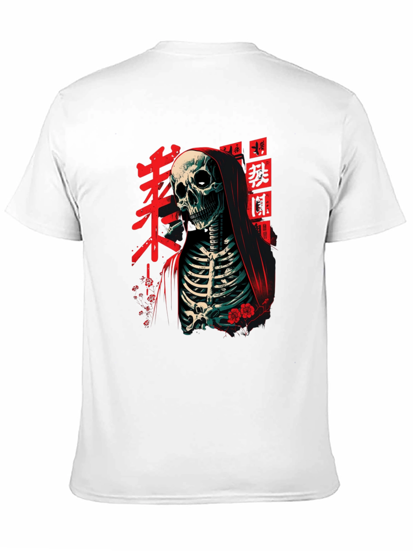 Grim Reaper Tee - Japanese Skeleton Graphic T-Shirt