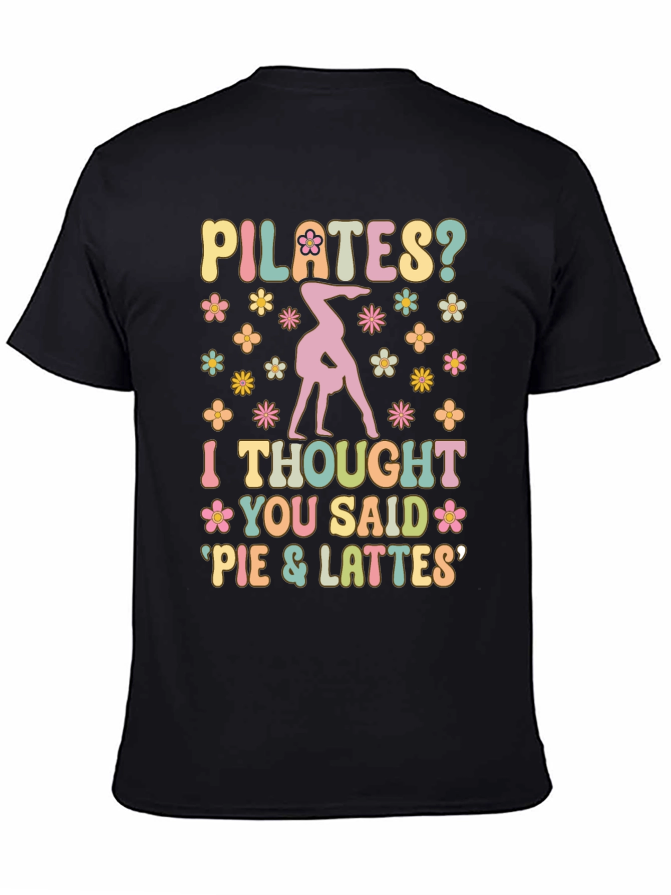 Pilates Pie and Lattes Graphic T-Shirt