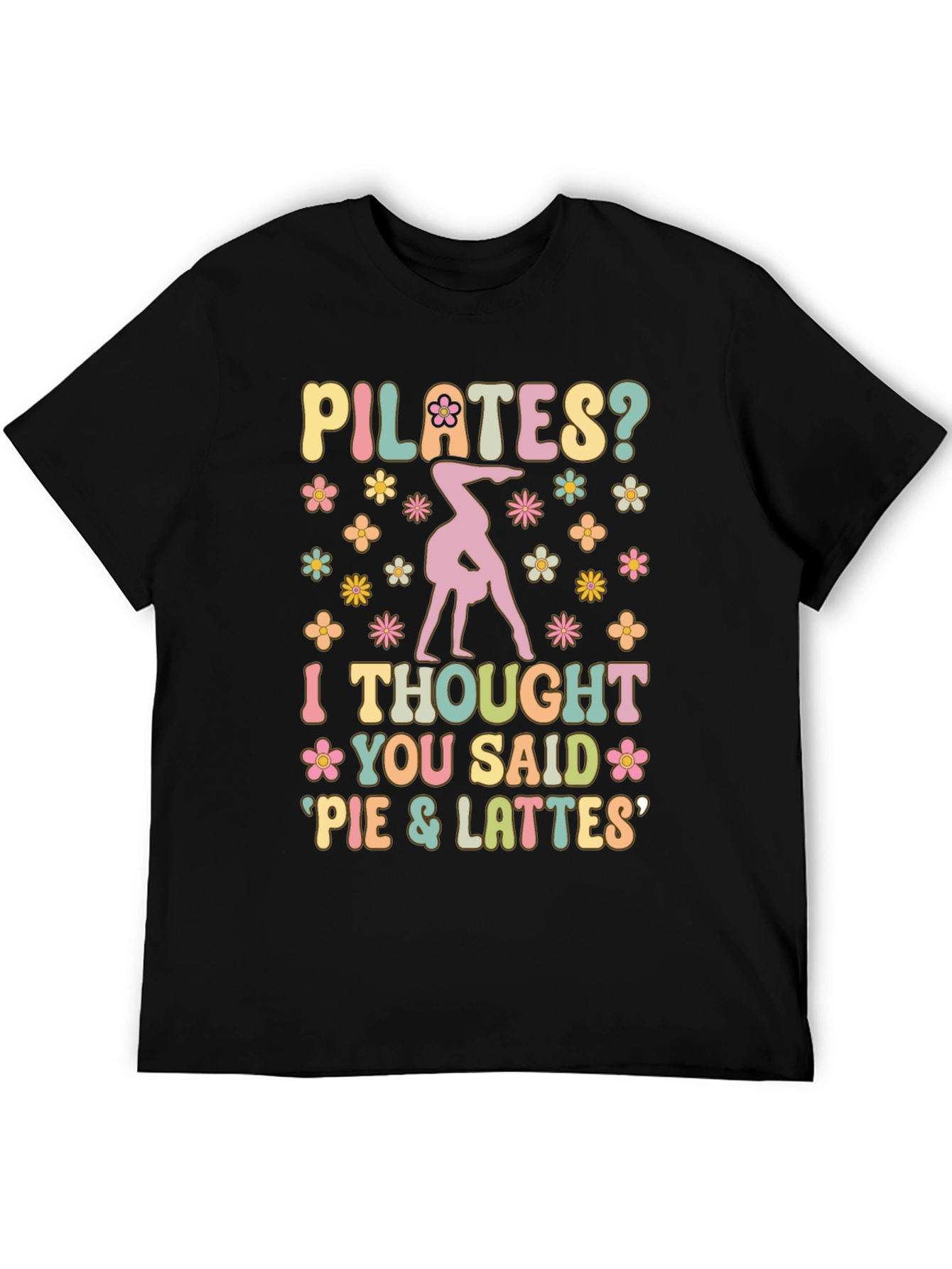 Pilates Pie and Lattes Graphic T-Shirt