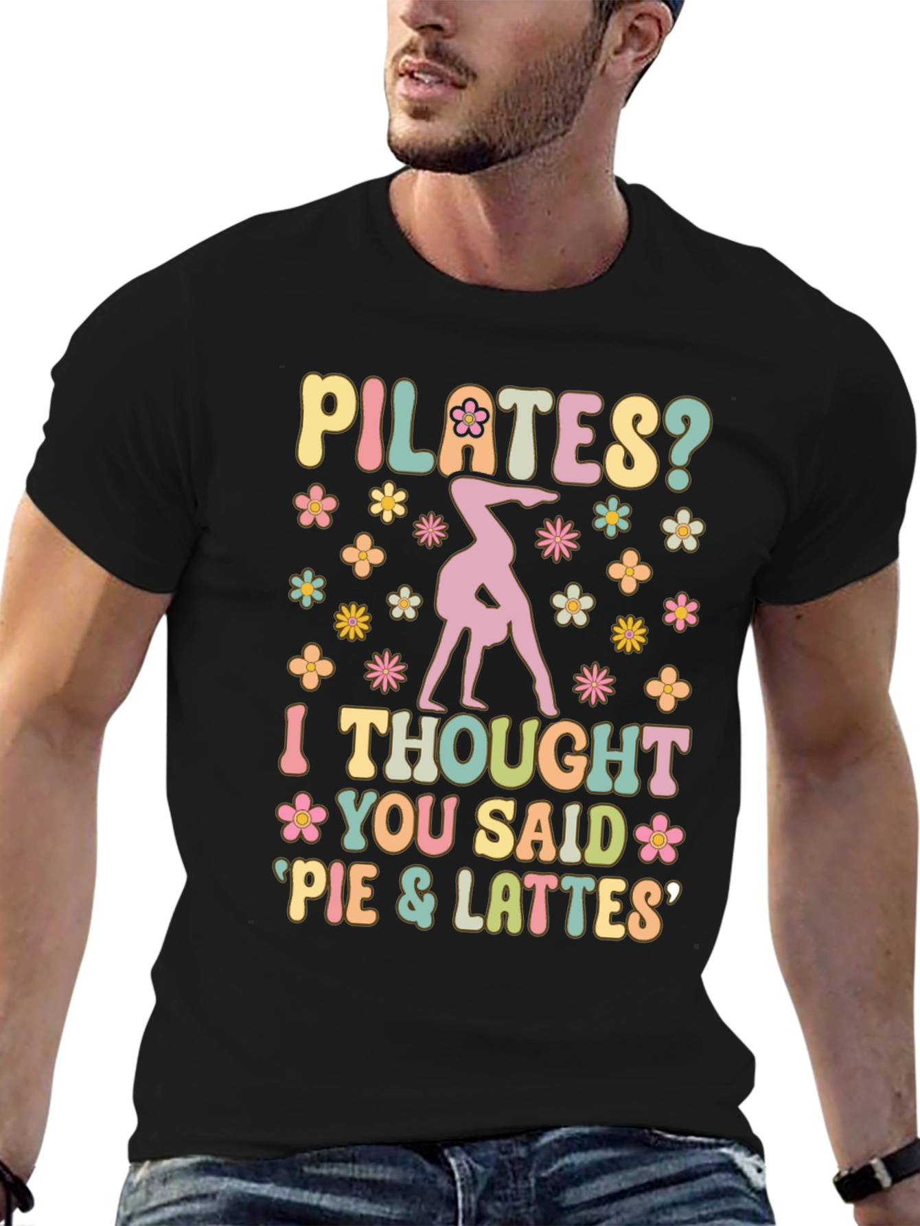 Pilates Pie and Lattes Graphic T-Shirt
