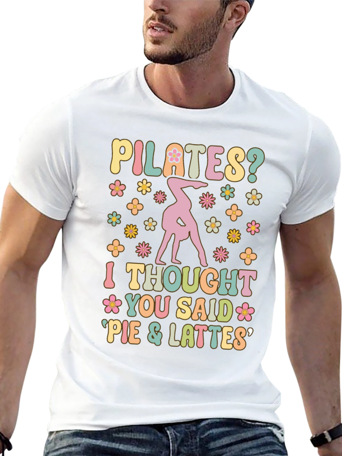 Pilates Pie and Lattes Graphic T-Shirt
