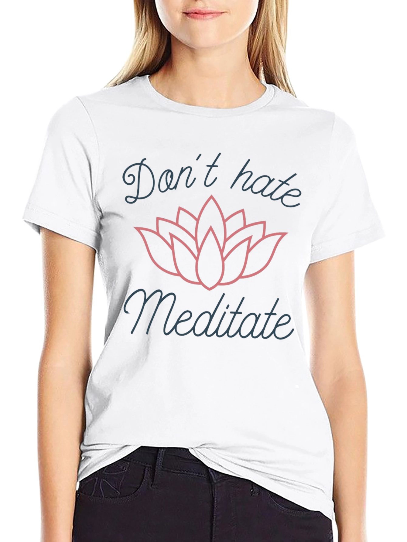 Dont Hate Meditate Graphic T-Shirt