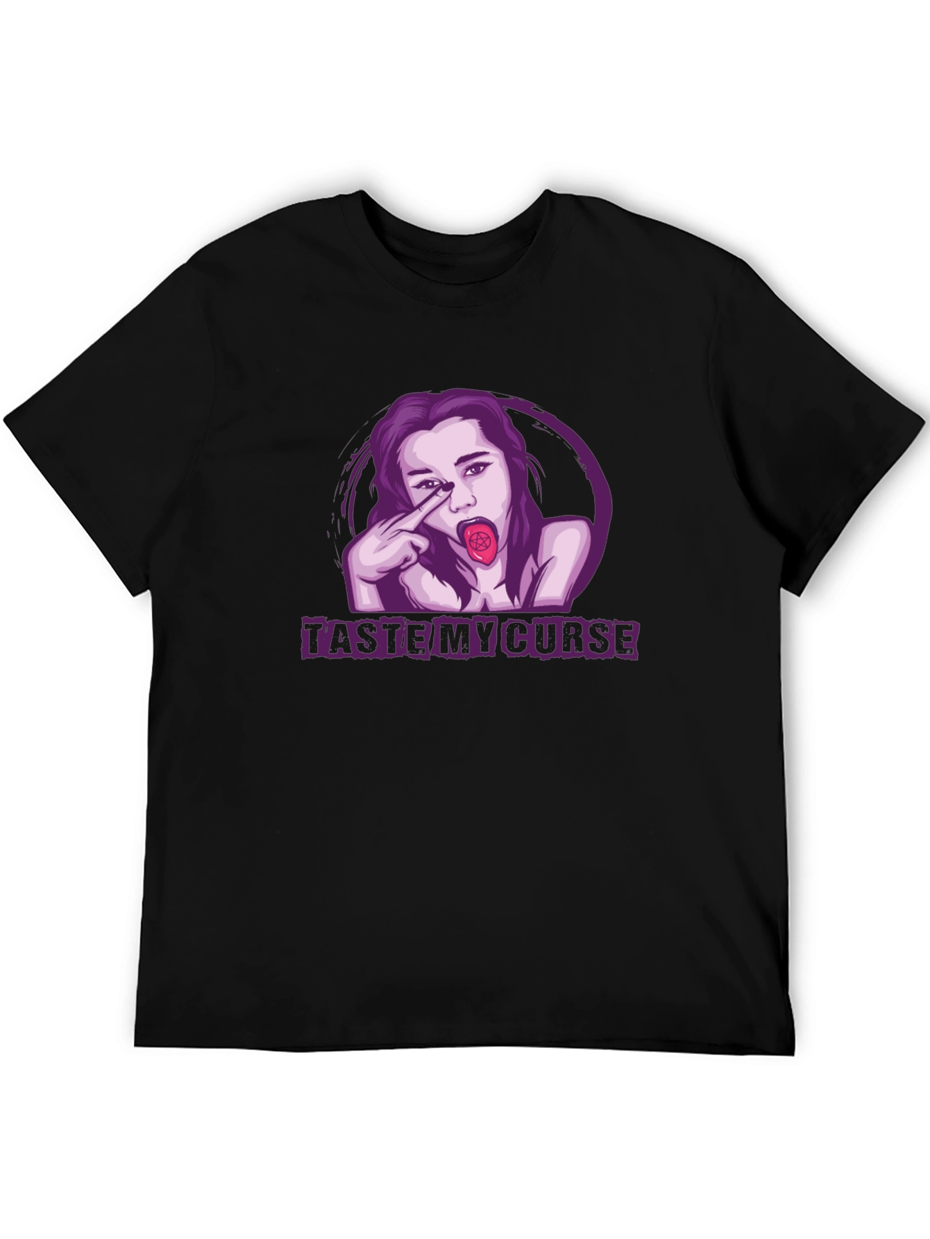 Taste My Curse Graphic T-Shirt - Black