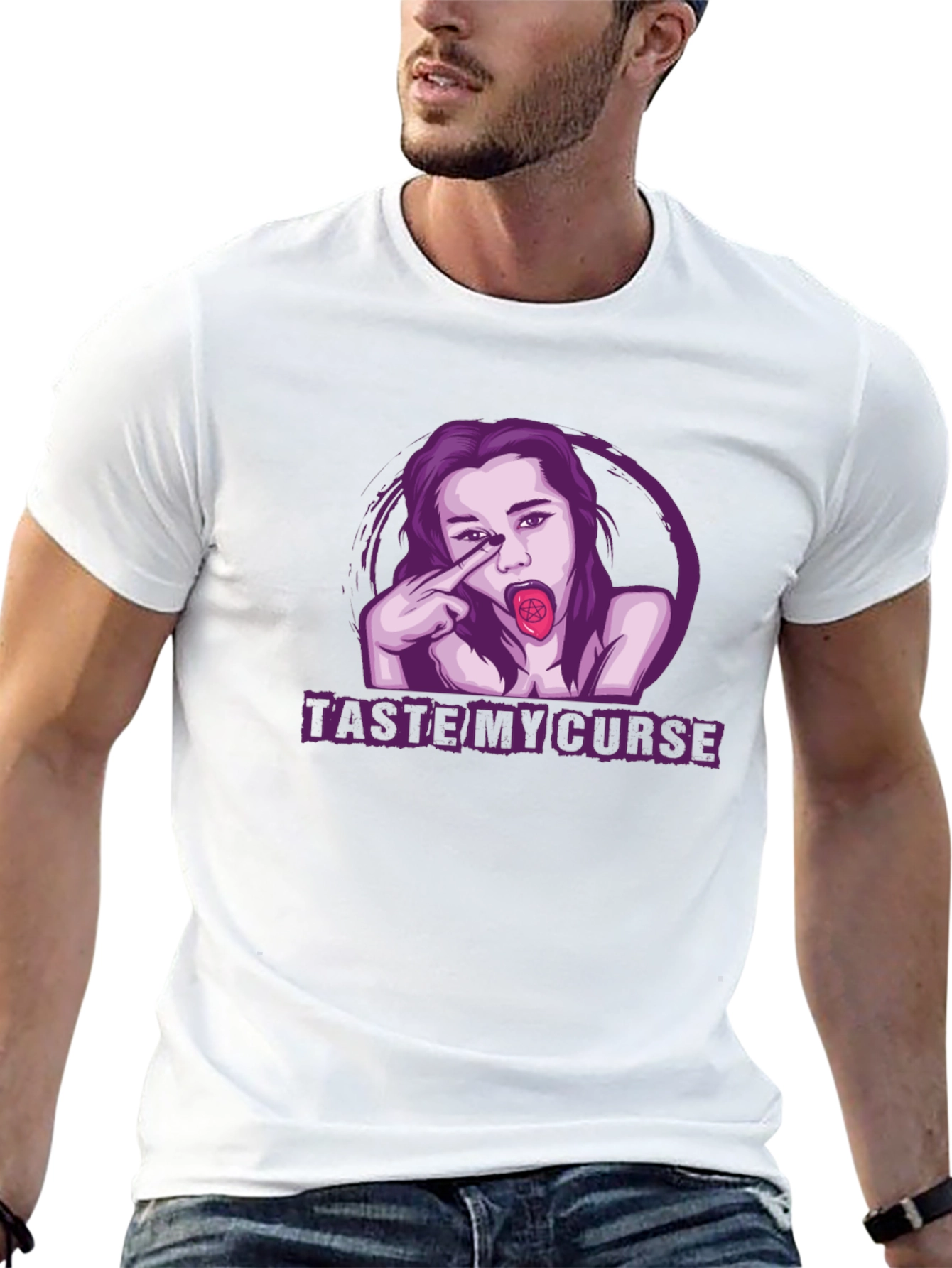 Taste My Curse Graphic T-Shirt - Black