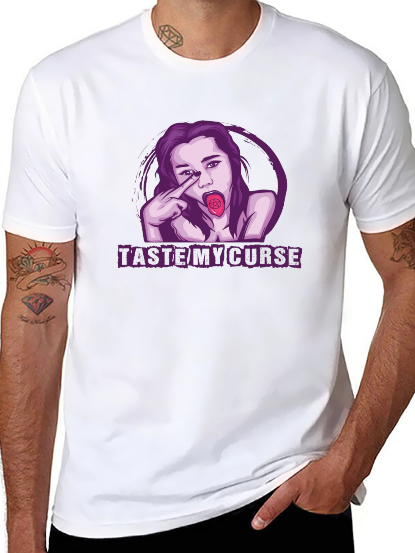 Taste My Curse Graphic T-Shirt - Black