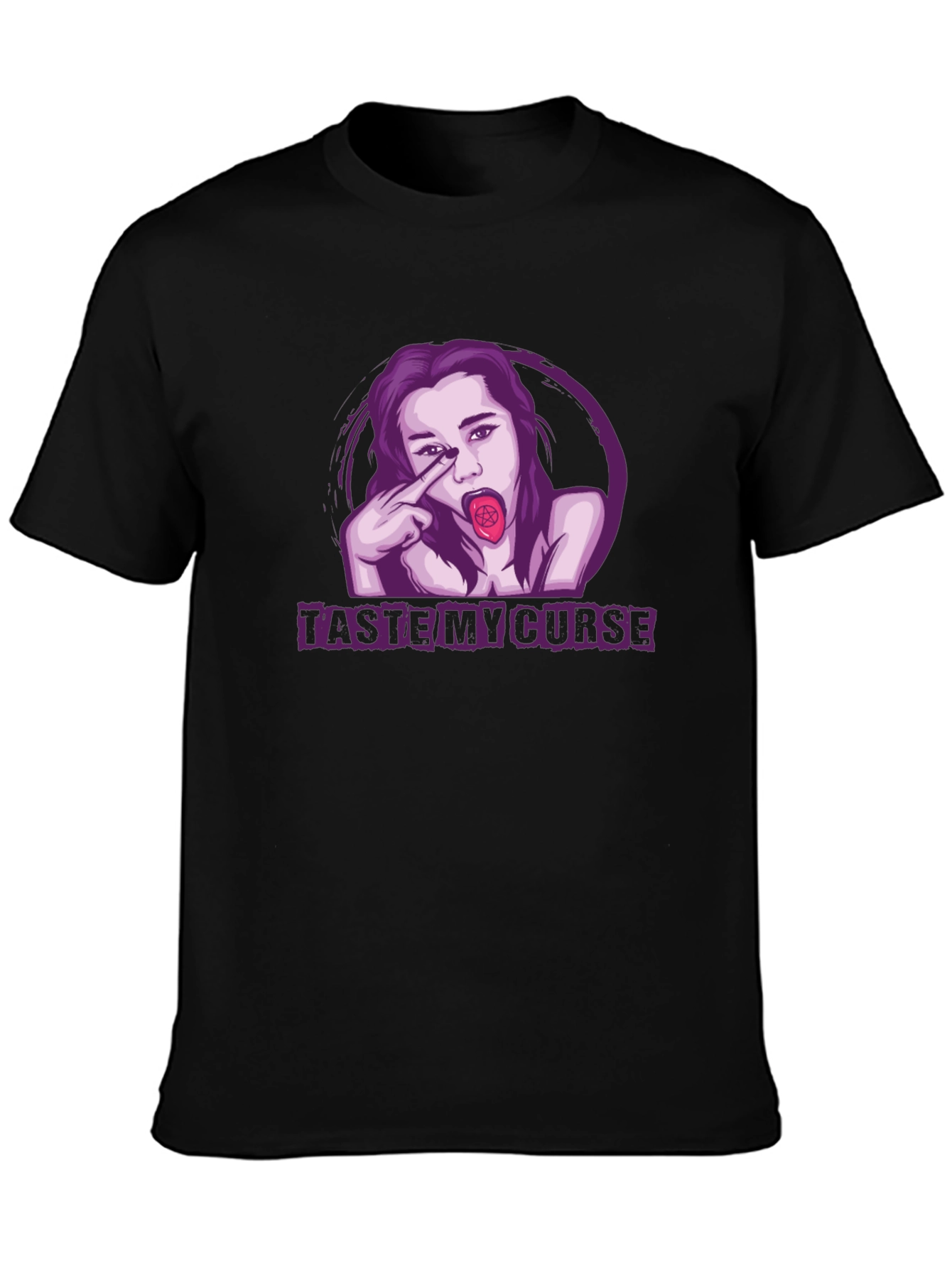 Taste My Curse Graphic T-Shirt - Black