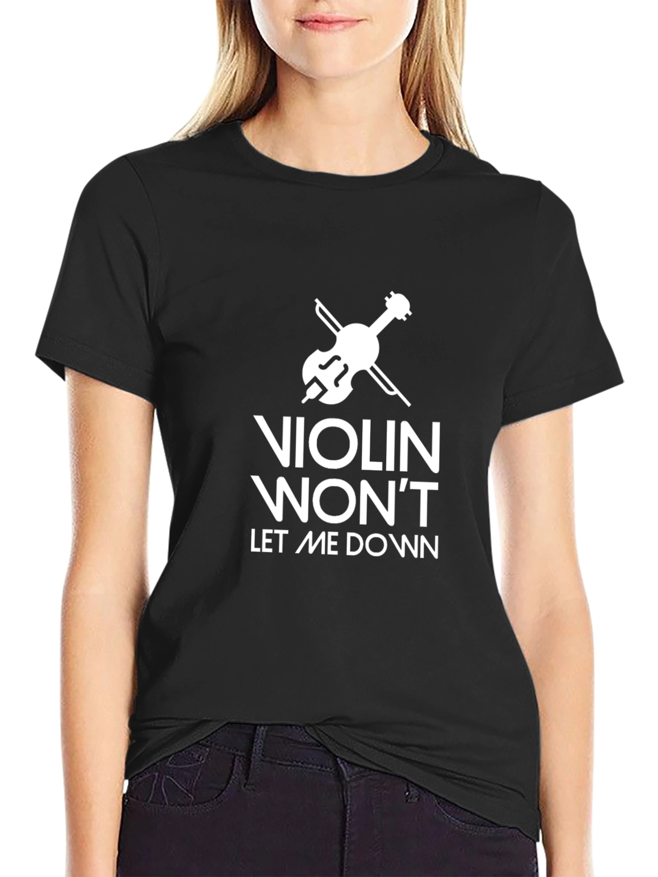 Violin Wont Let Me Down Graphic Tee