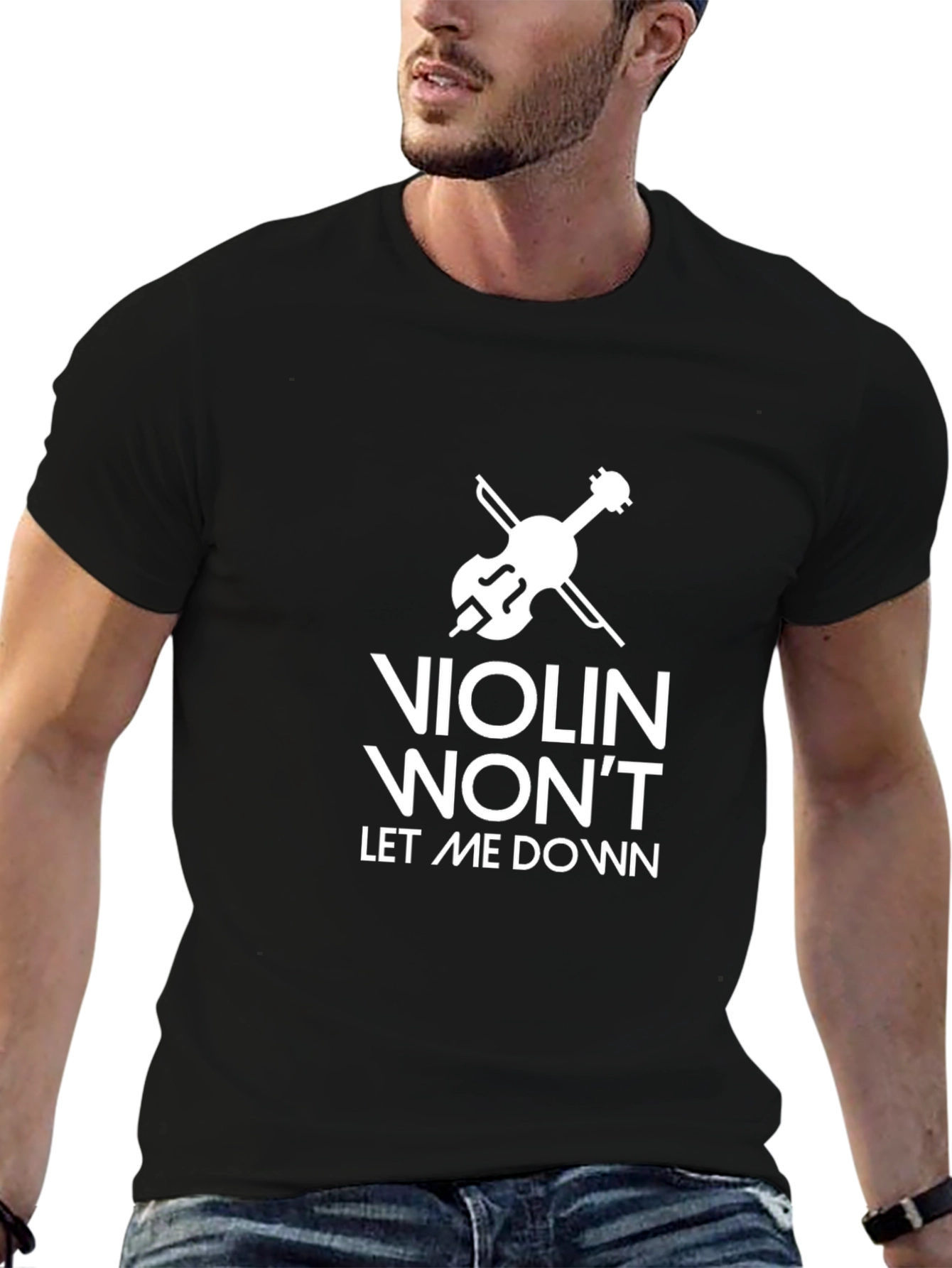 Violin Wont Let Me Down Graphic Tee