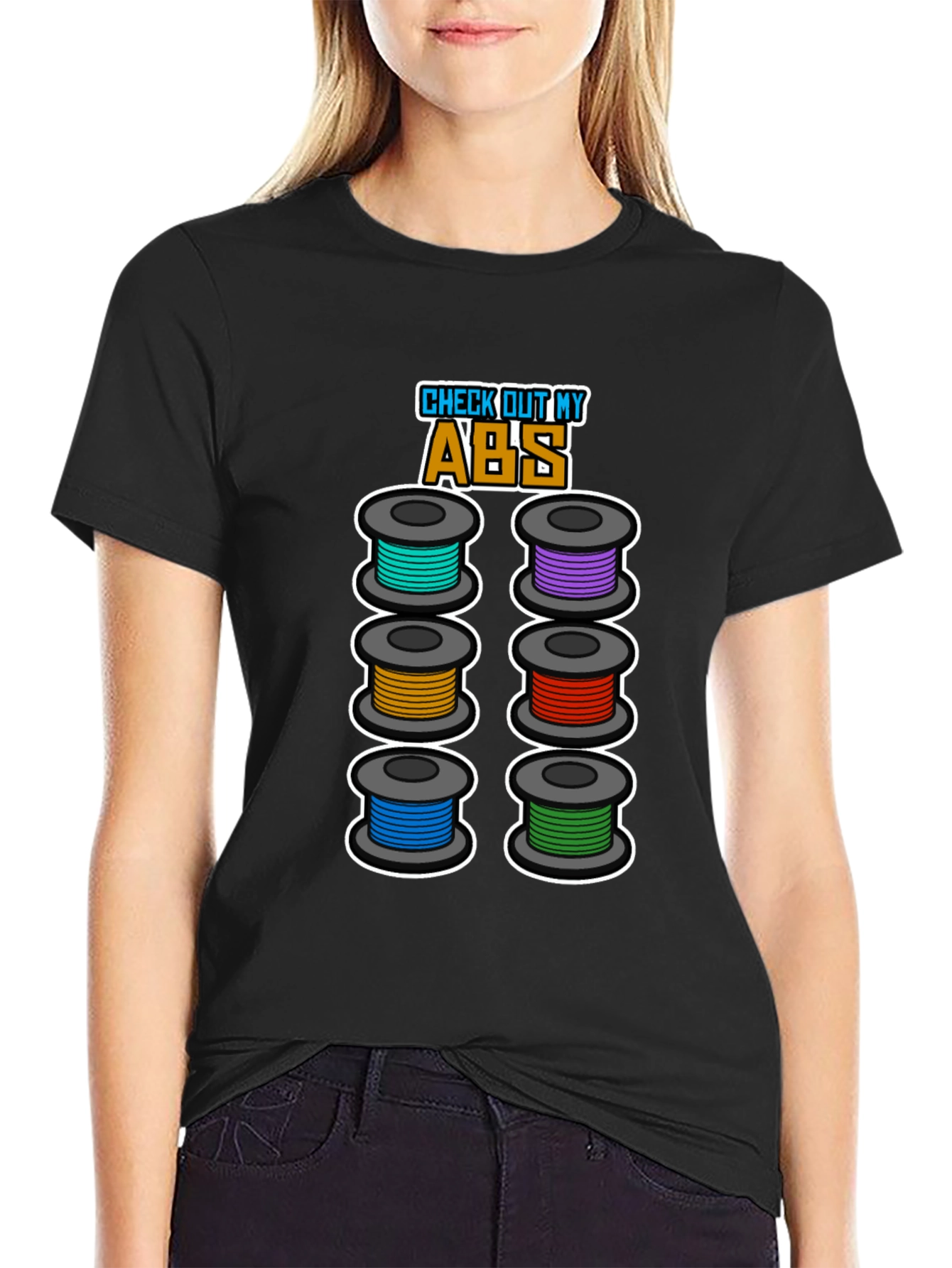 Check Out My ABS Funny 3D Printing T-Shirt