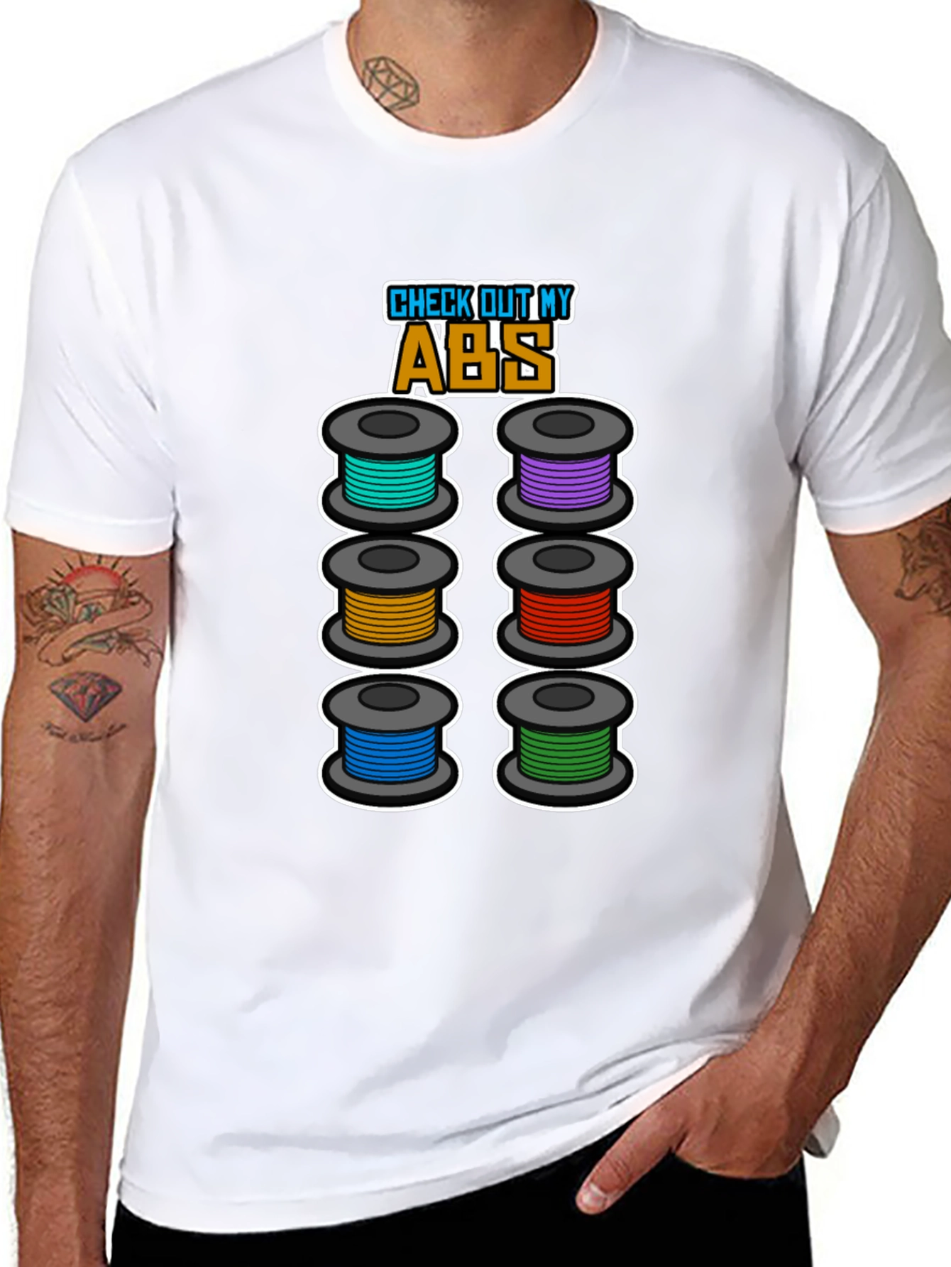 Check Out My ABS Funny 3D Printing T-Shirt