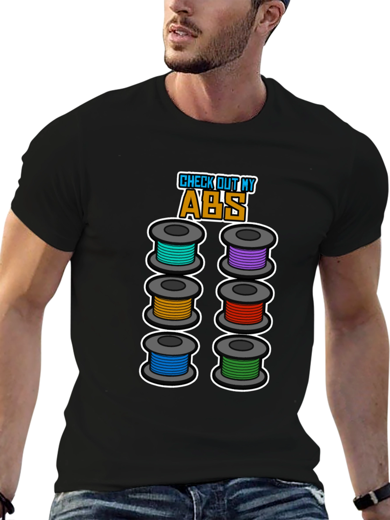 Check Out My ABS Funny 3D Printing T-Shirt