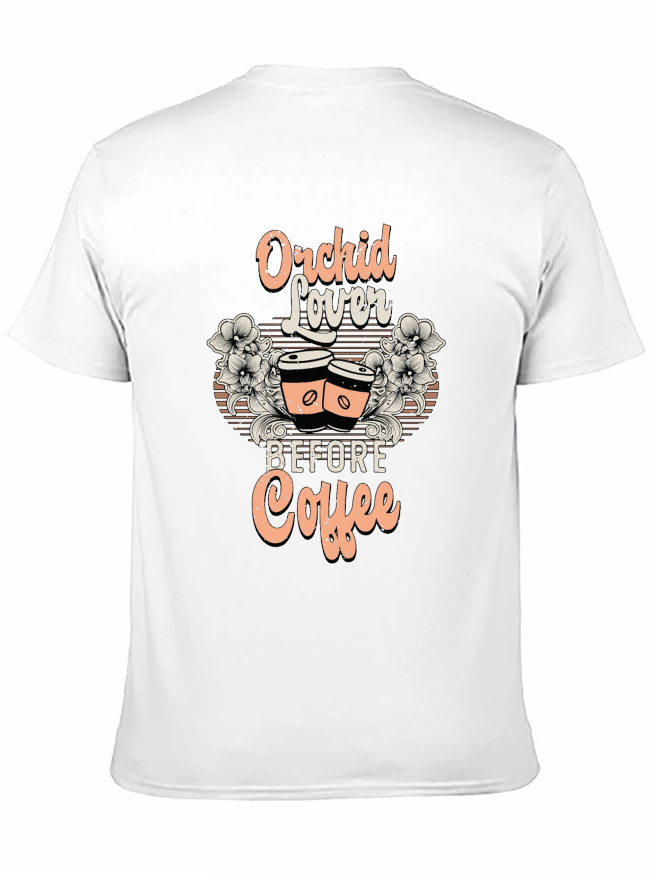 Orchid Lover Before Coffee T-Shirt