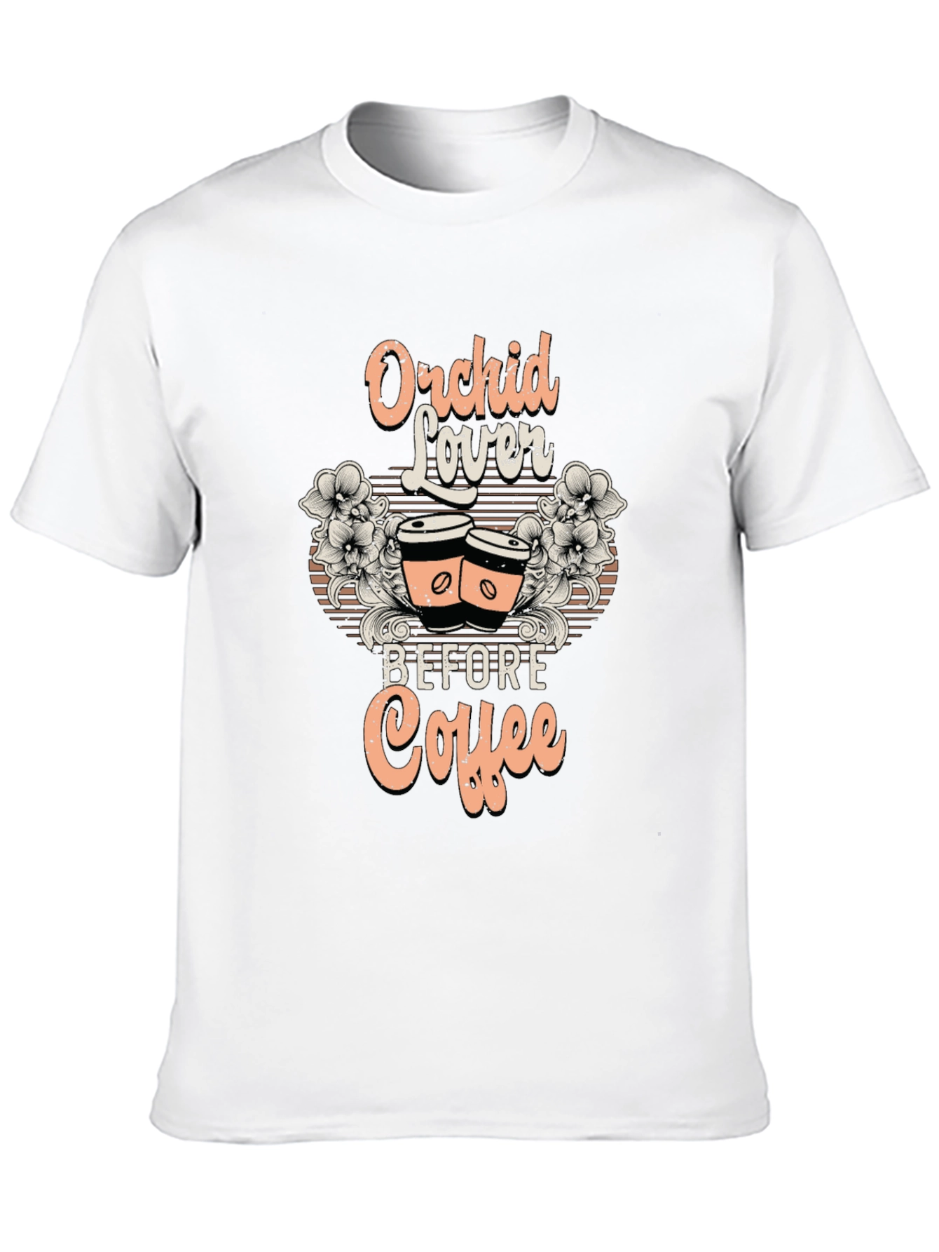 Orchid Lover Before Coffee T-Shirt