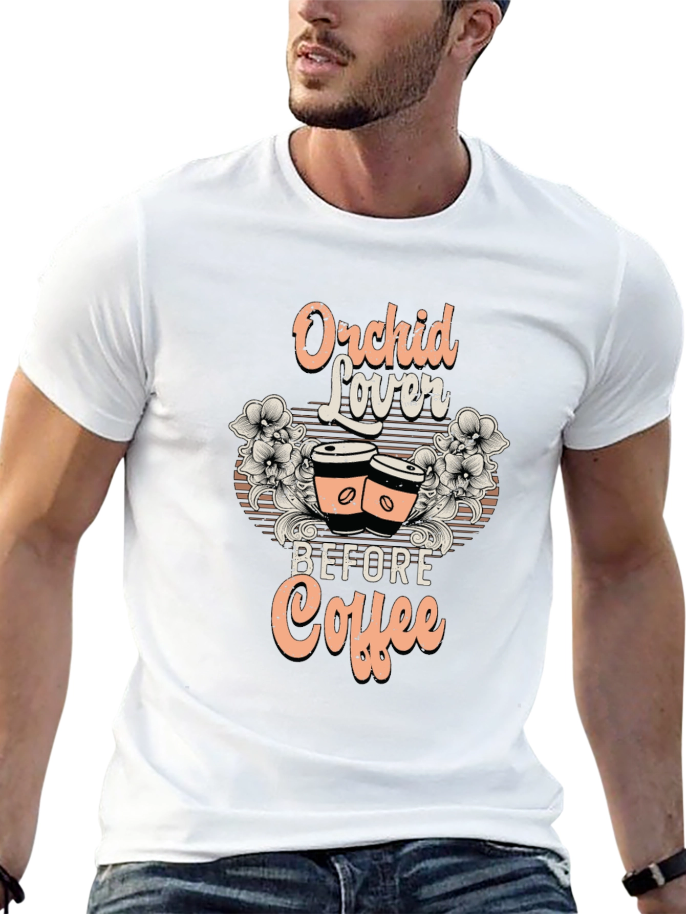 Orchid Lover Before Coffee T-Shirt