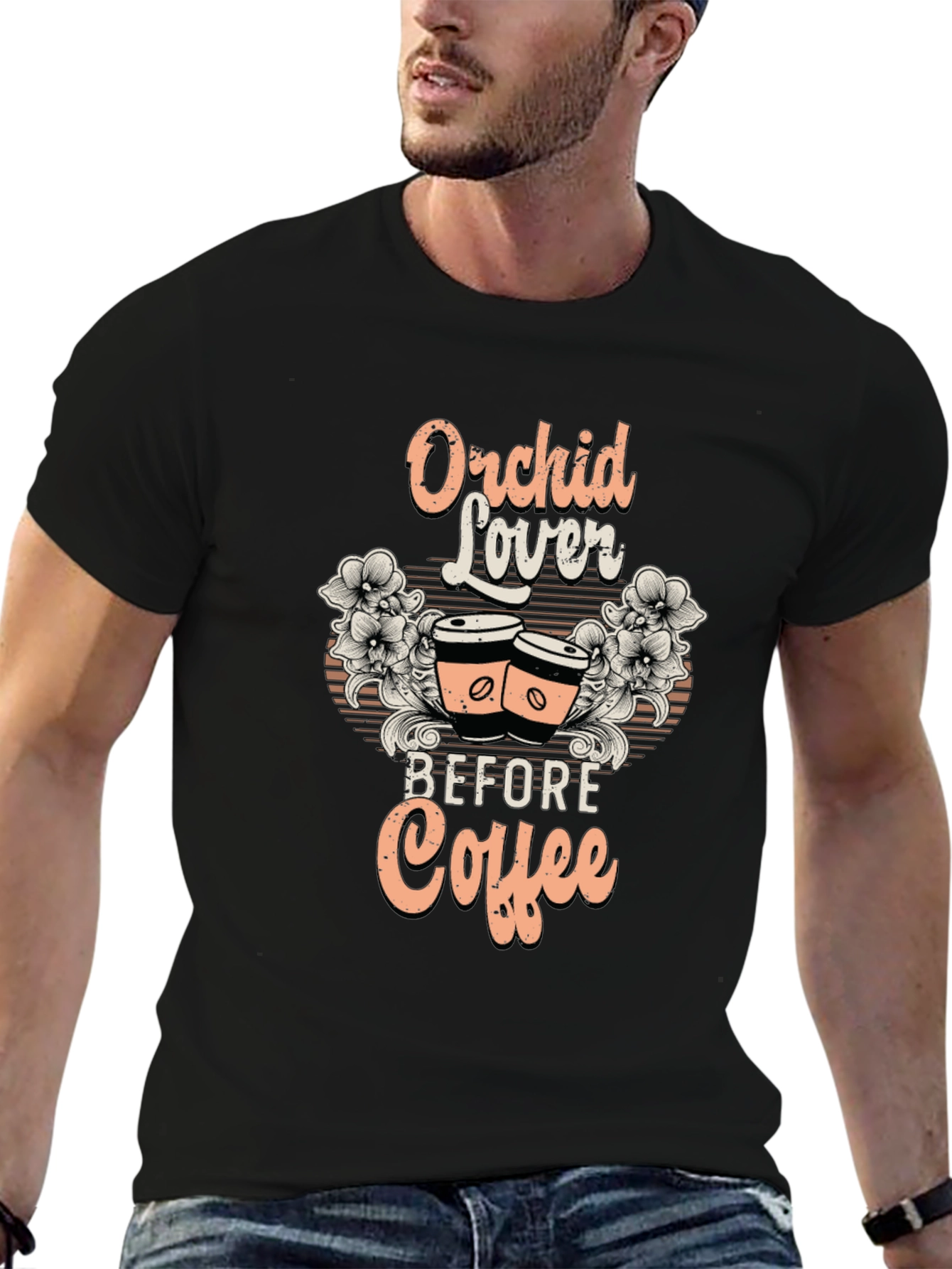 Orchid Lover Before Coffee T-Shirt