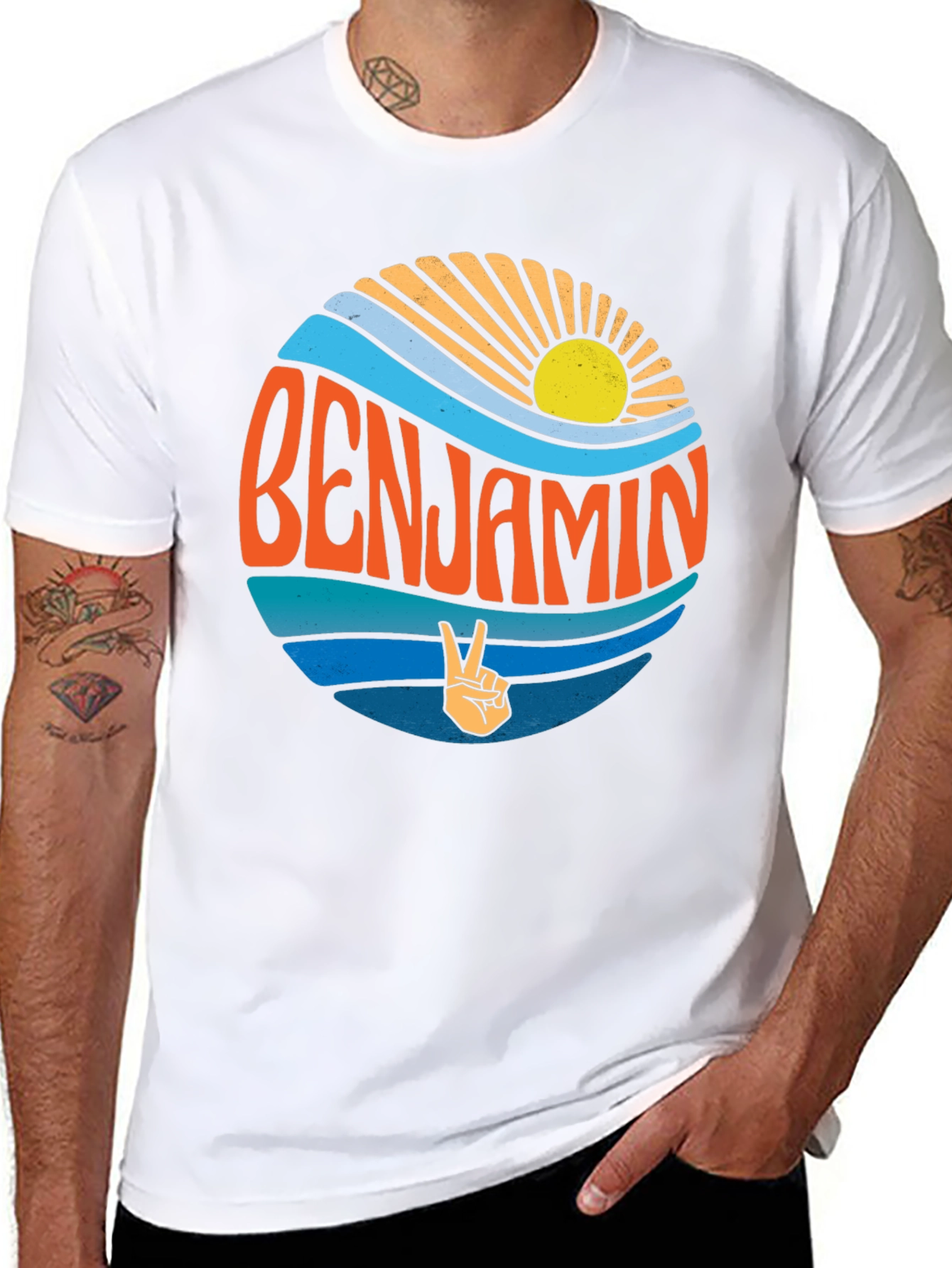 Benjamin Retro Sunset T-Shirt