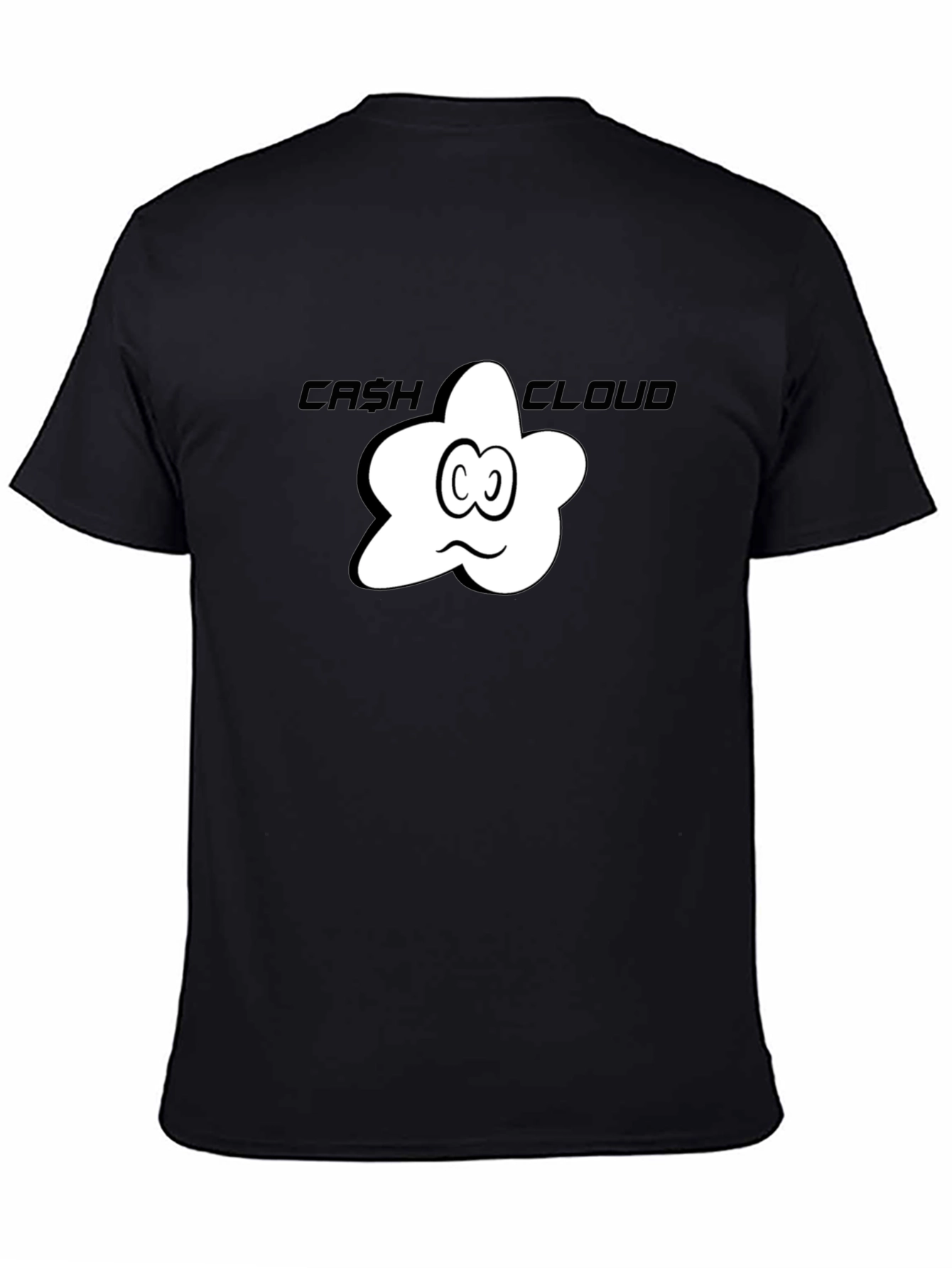 Cash Cloud Graphic Tee - Black Cotton T-Shirt