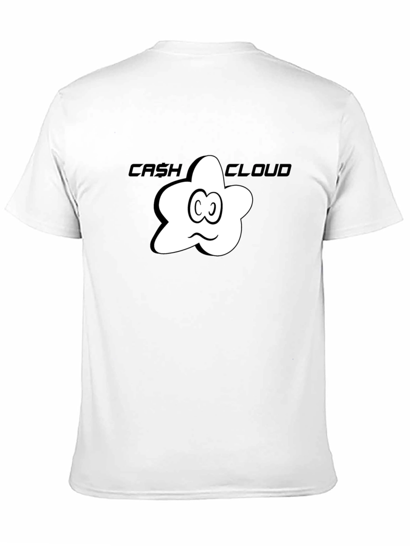 Cash Cloud Graphic Tee - Black Cotton T-Shirt