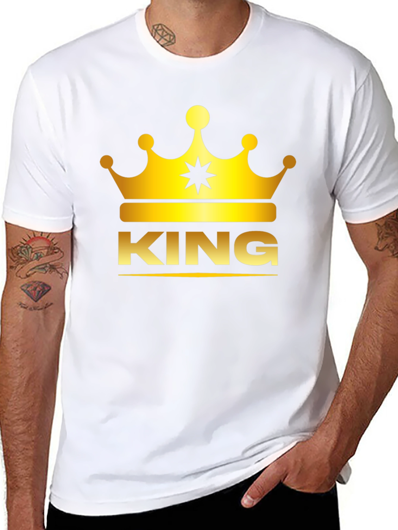 King Crown Graphic T-Shirt - Black Tee