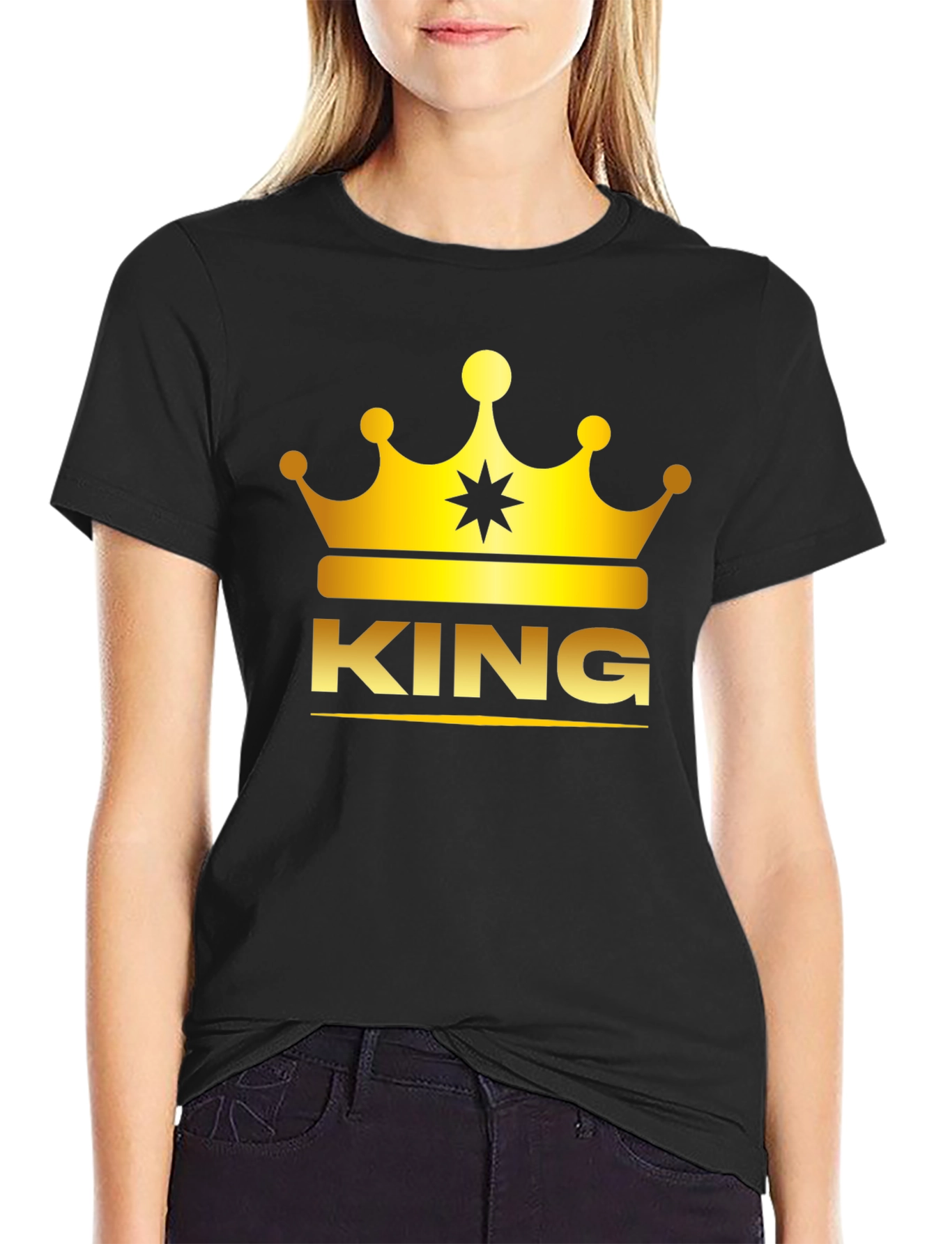 King Crown Graphic T-Shirt - Black Tee