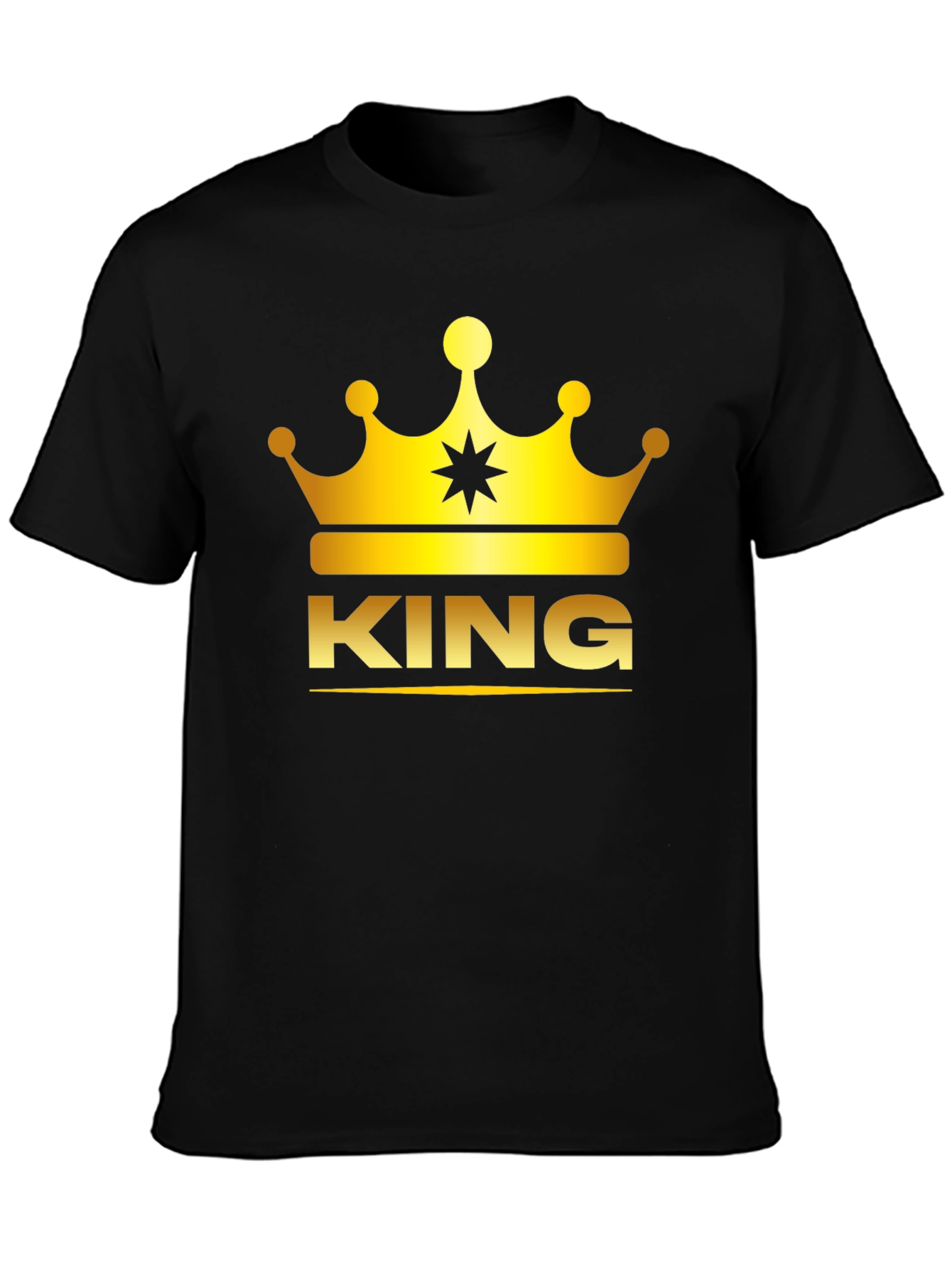King Crown Graphic T-Shirt - Black Tee