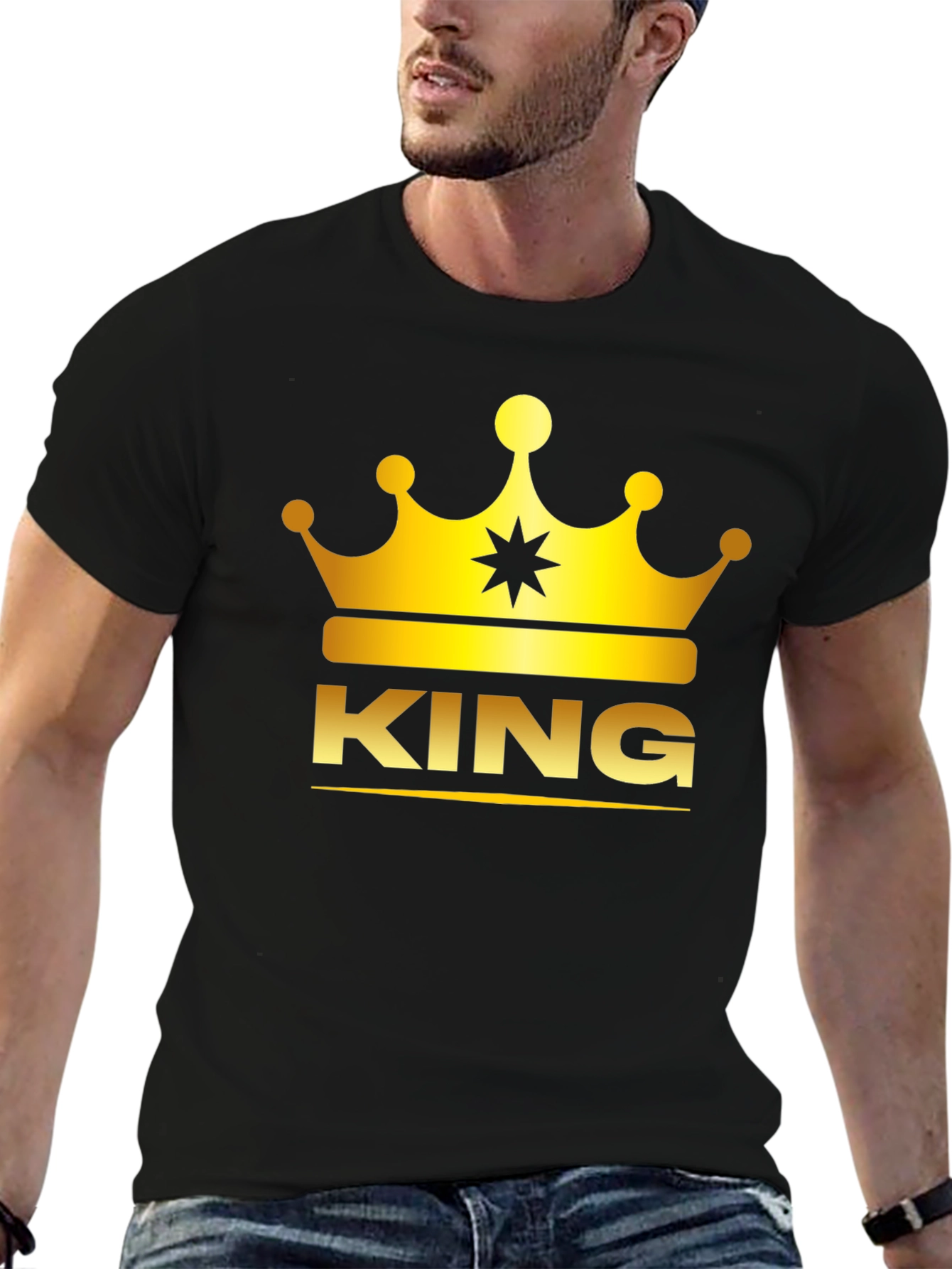 King Crown Graphic T-Shirt - Black Tee
