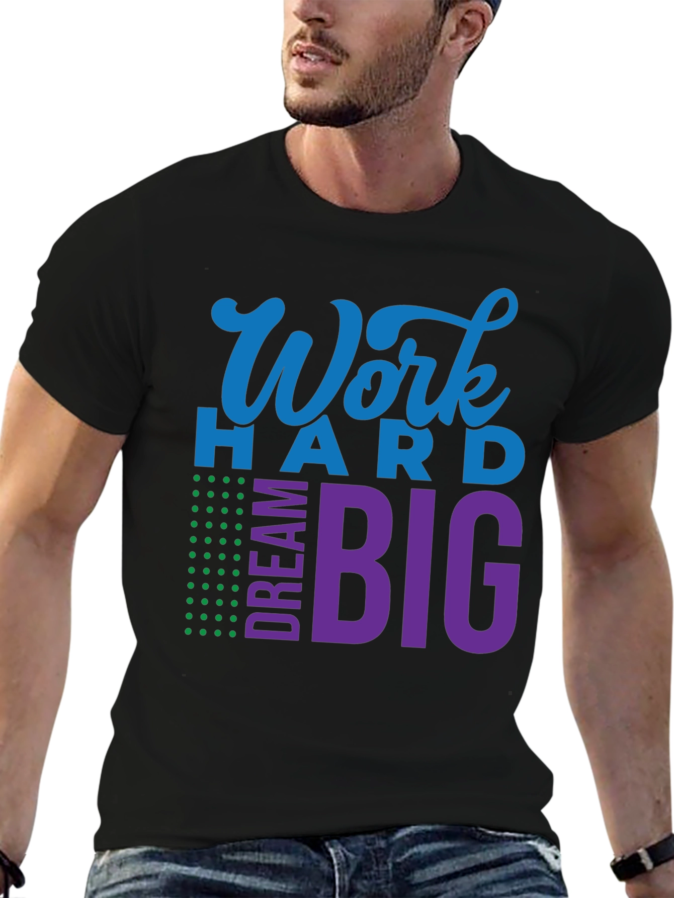 Work Hard Dream Big Graphic T-Shirt