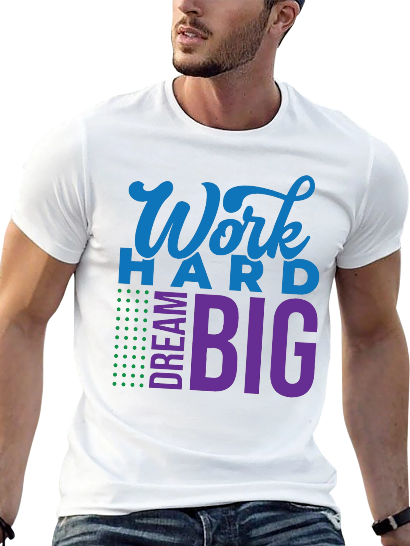 Work Hard Dream Big Graphic T-Shirt