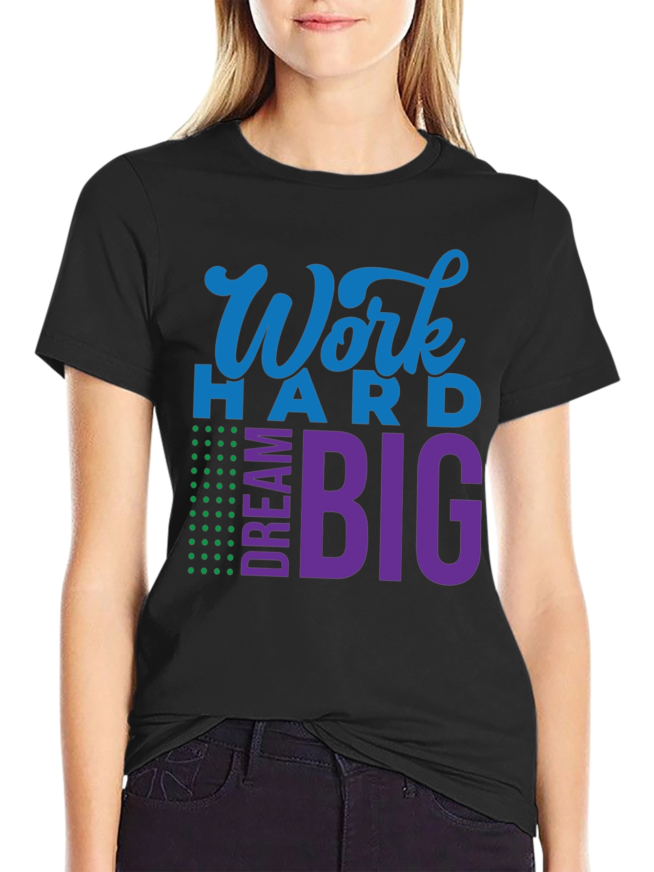 Work Hard Dream Big Graphic T-Shirt