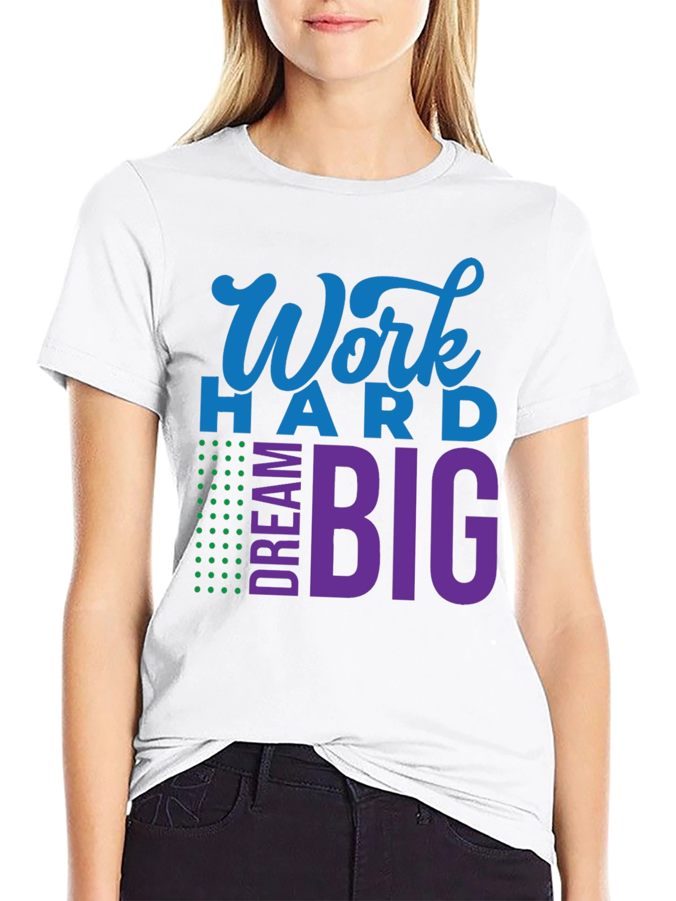 Work Hard Dream Big Graphic T-Shirt
