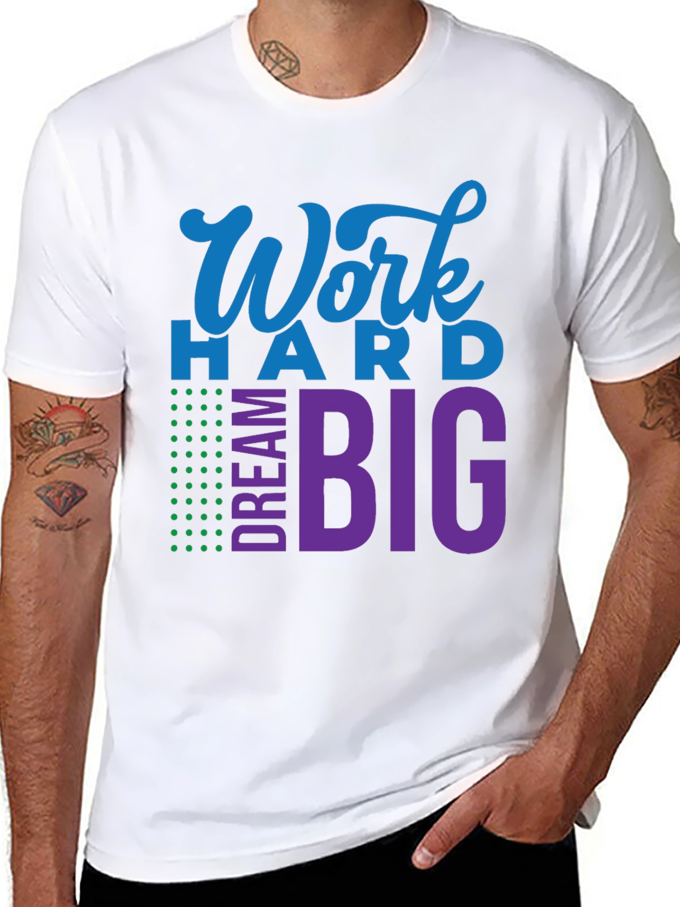 Work Hard Dream Big Graphic T-Shirt