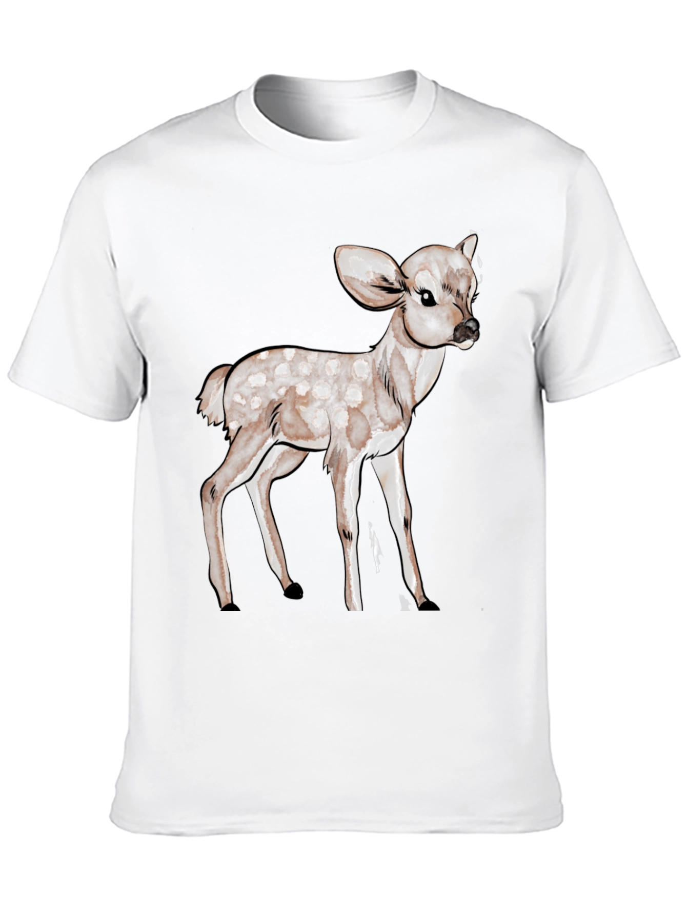 Deer Graphic Black T-Shirt