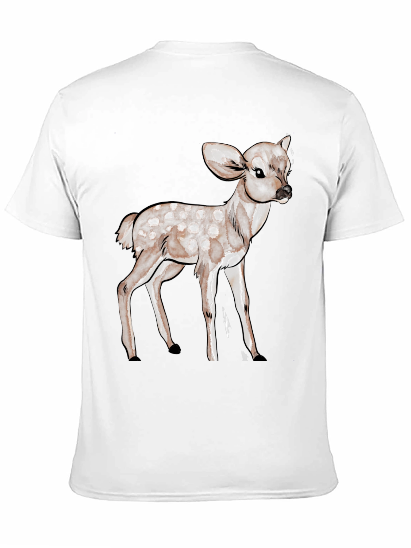 Deer Graphic Black T-Shirt