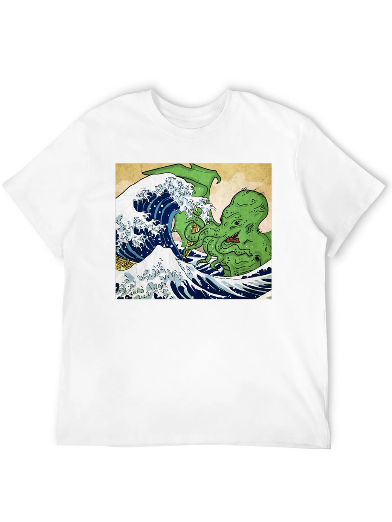 Great Wave Cthulhu Graphic Tee