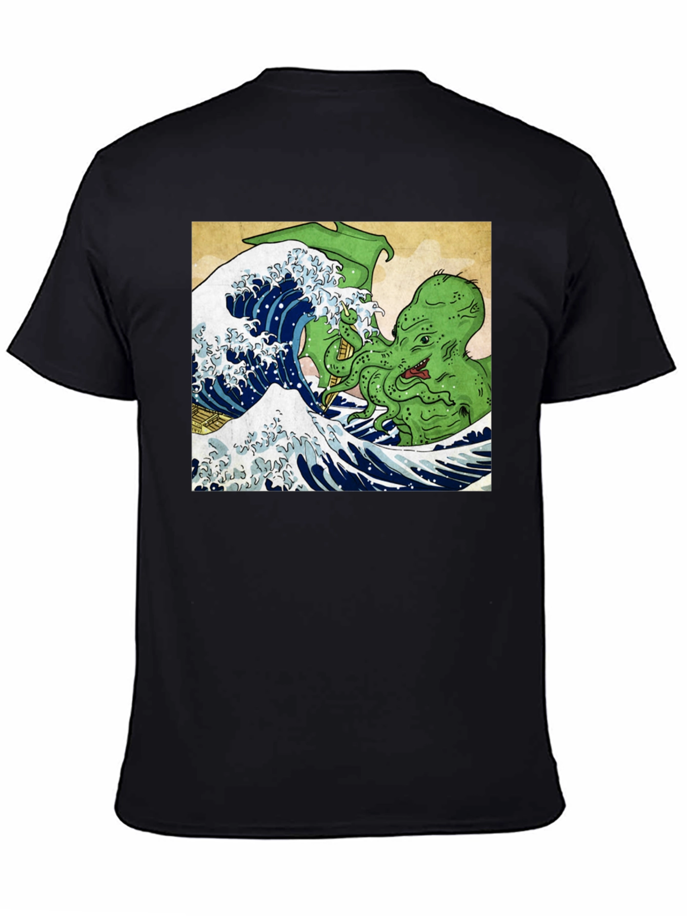 Great Wave Cthulhu Graphic Tee