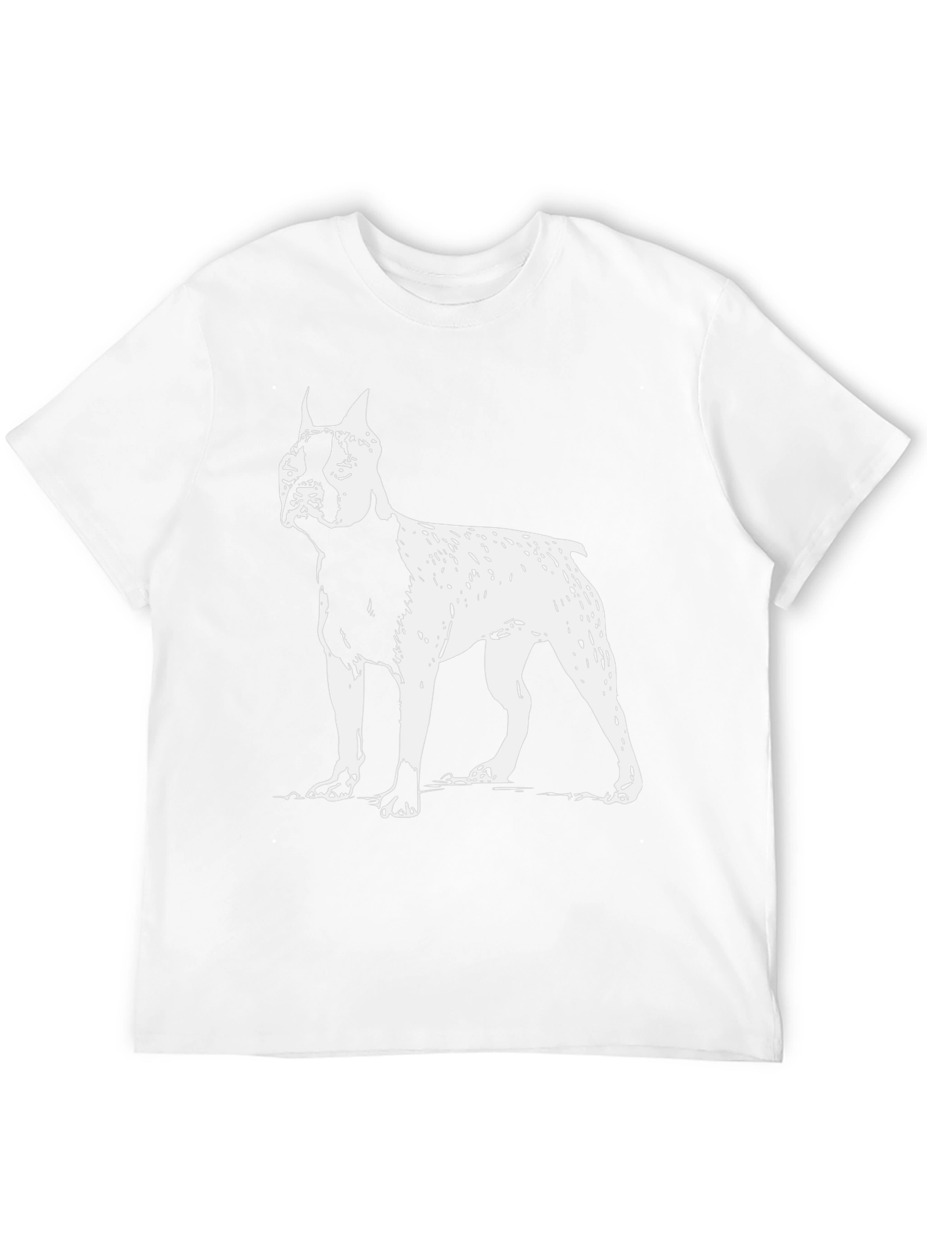 Dog Breed Graphic Tee - Black Cotton T-Shirt